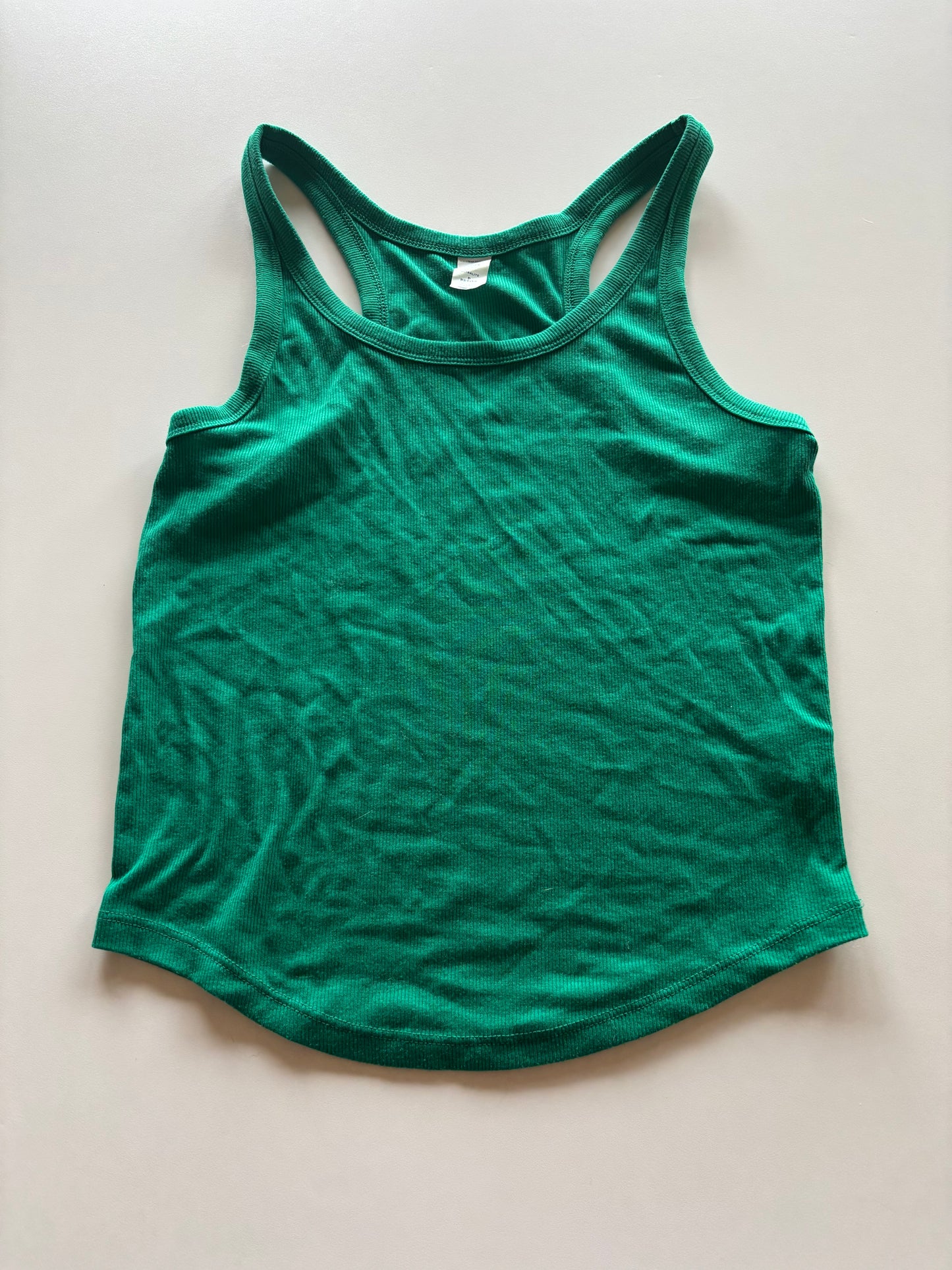 Green Ribbed Tank