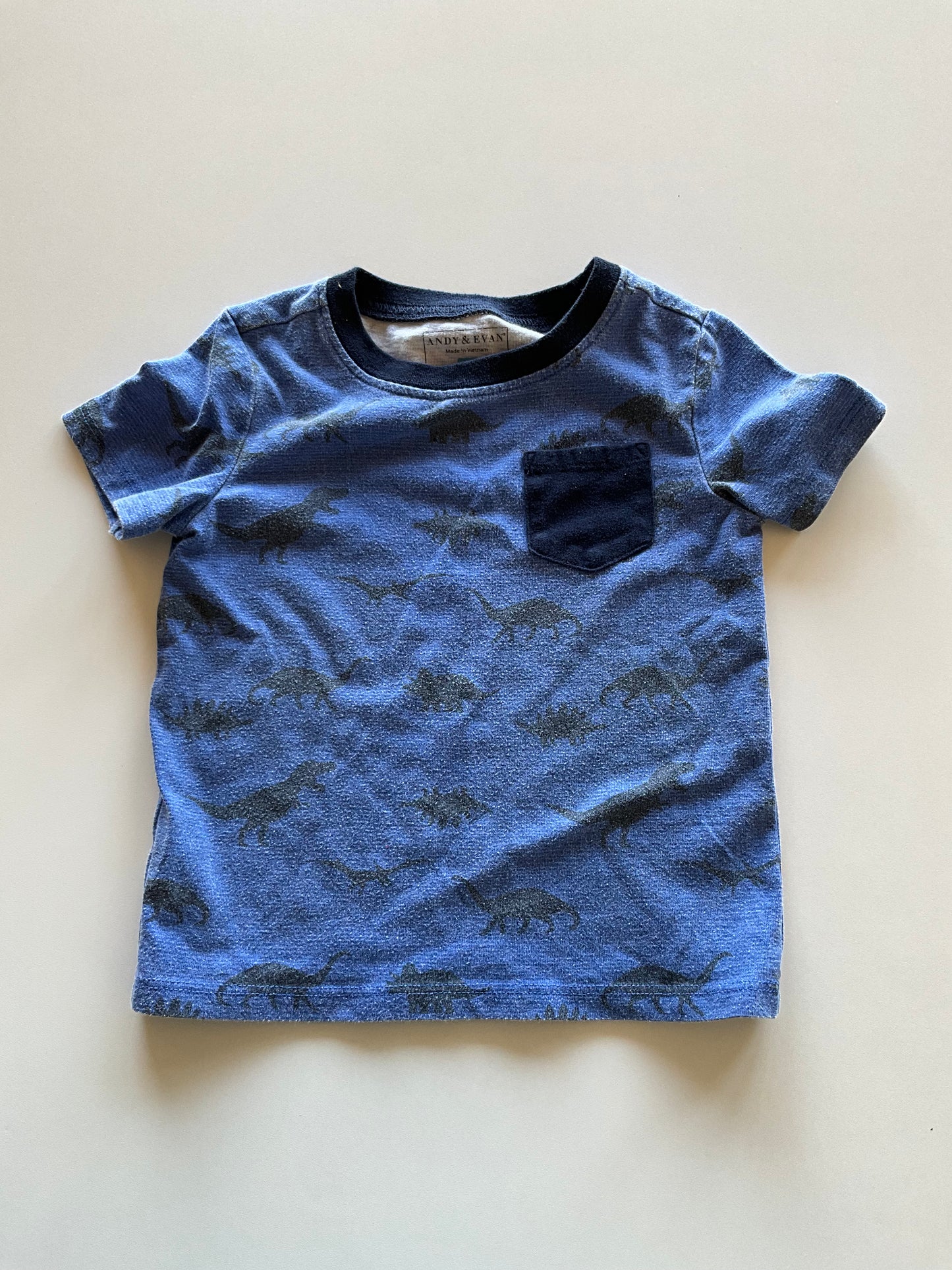 Blue Dino Pocket Tee