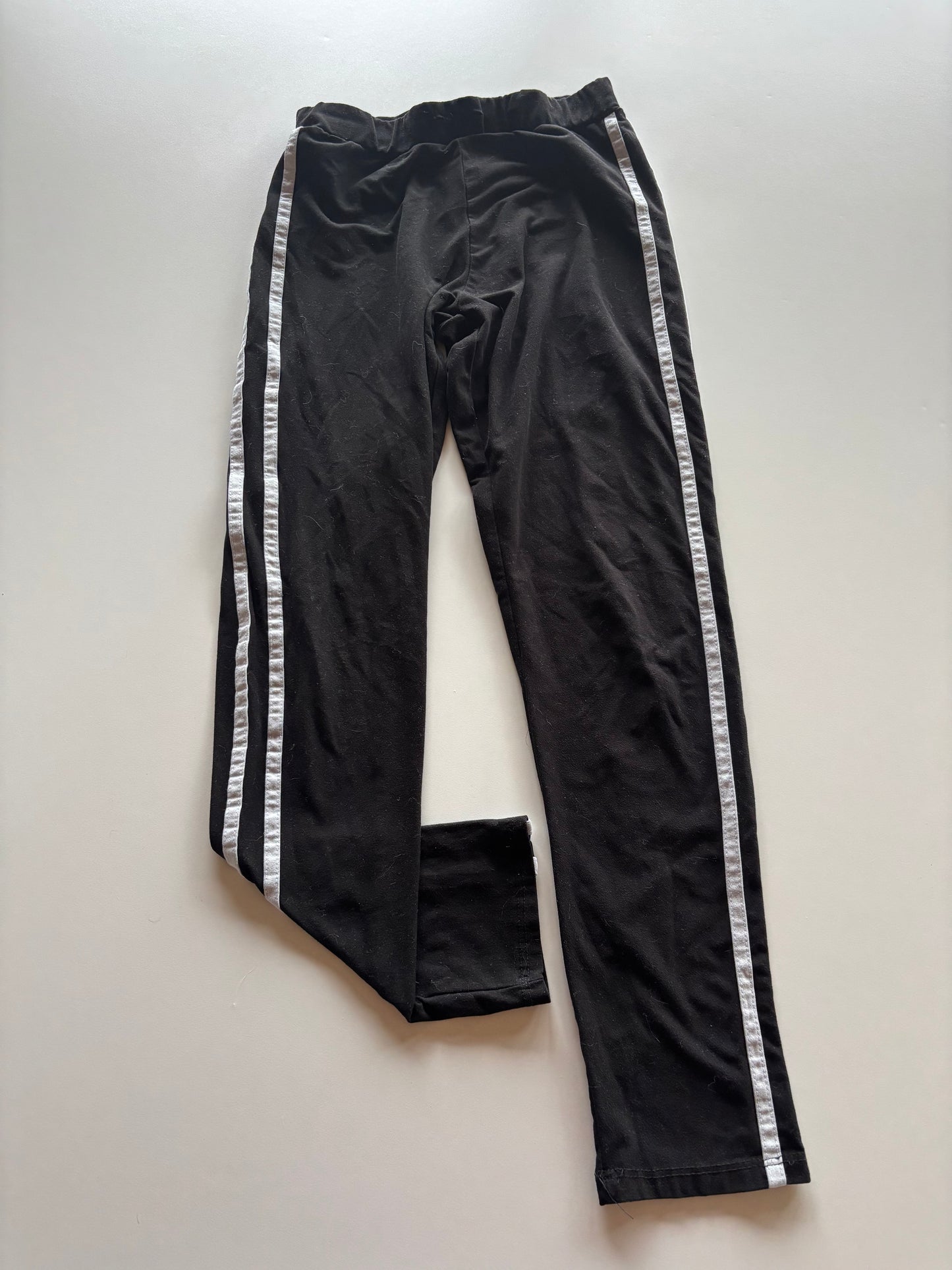 Black With White Striped Pants