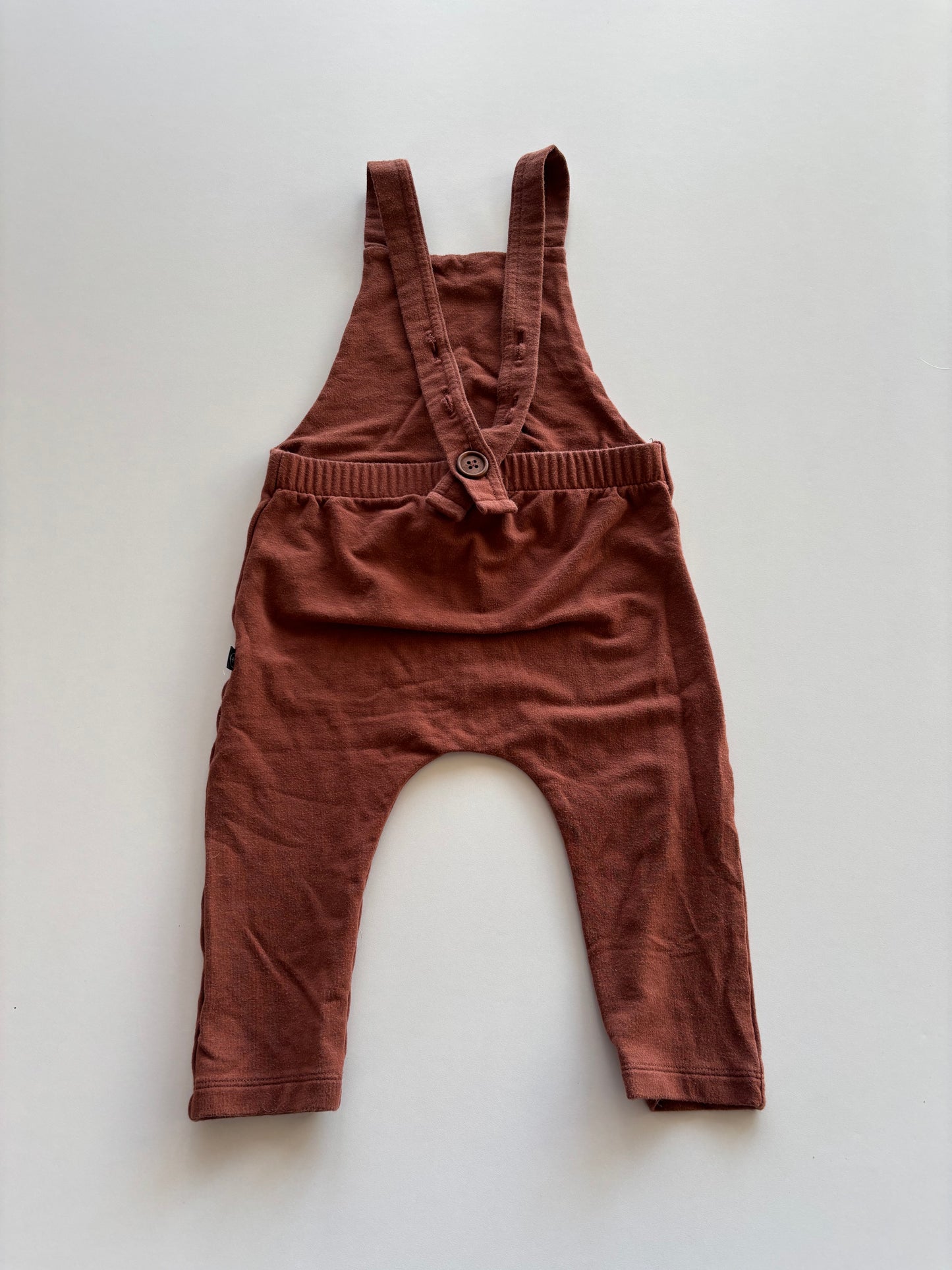 Brown Overalls Romper