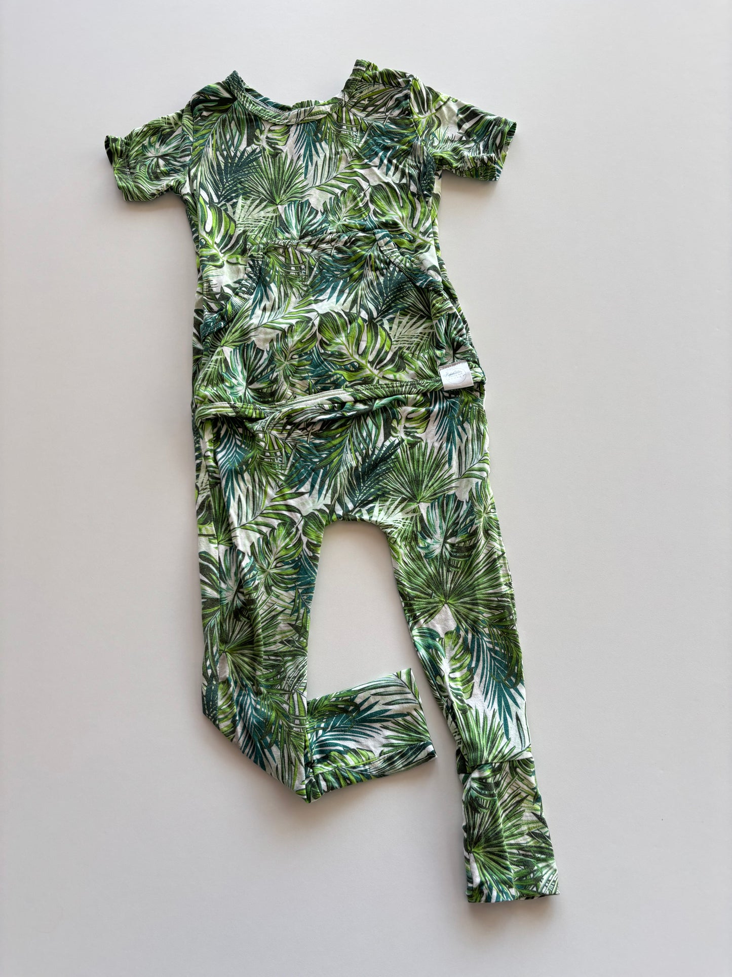 Green Monstera Romper
