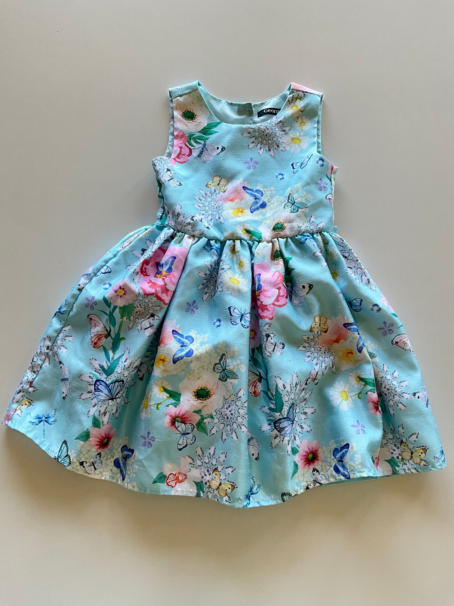 Blue Butterfly Party Dress