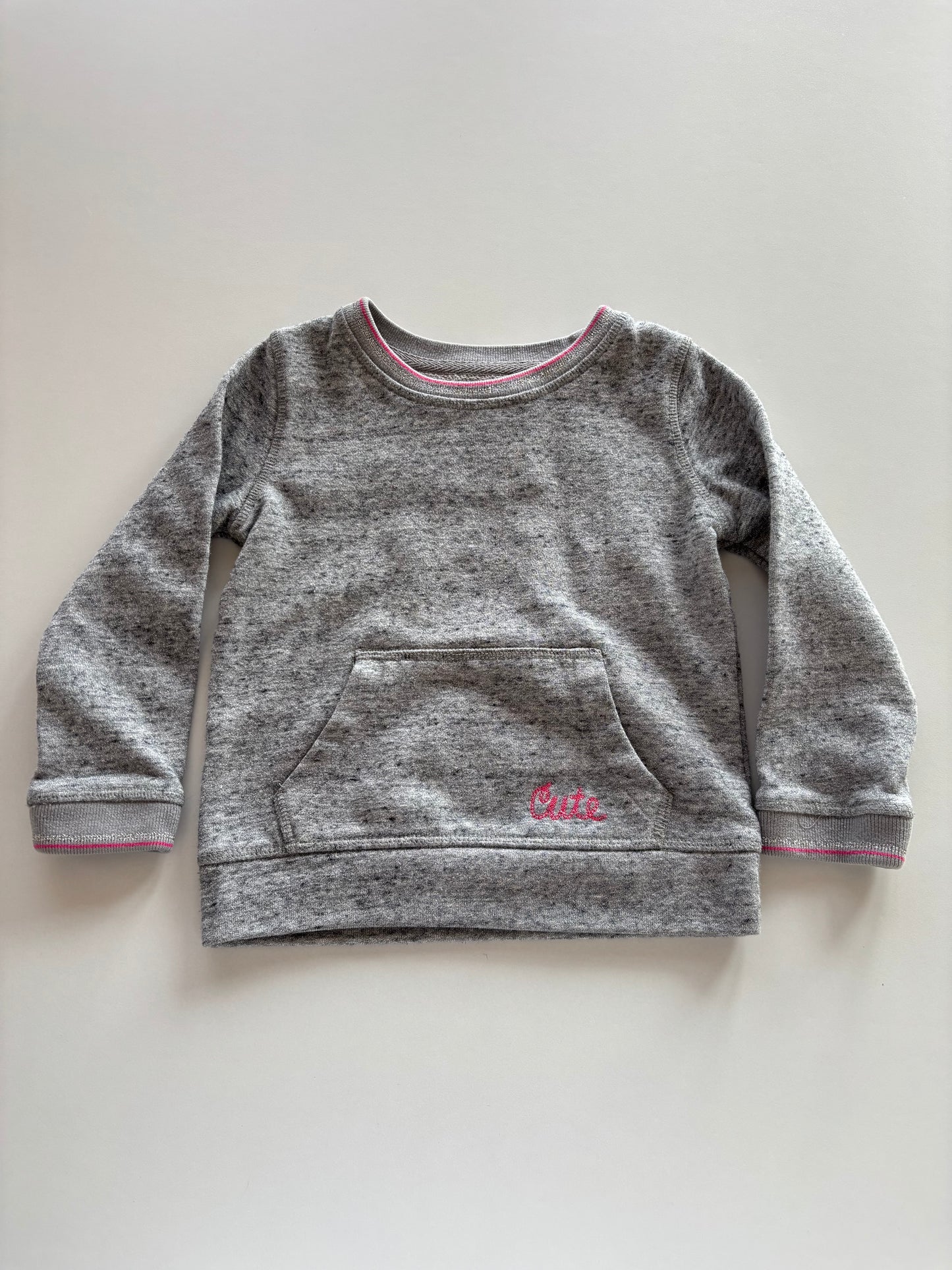 Grey Sparkly Crewneck Sweater