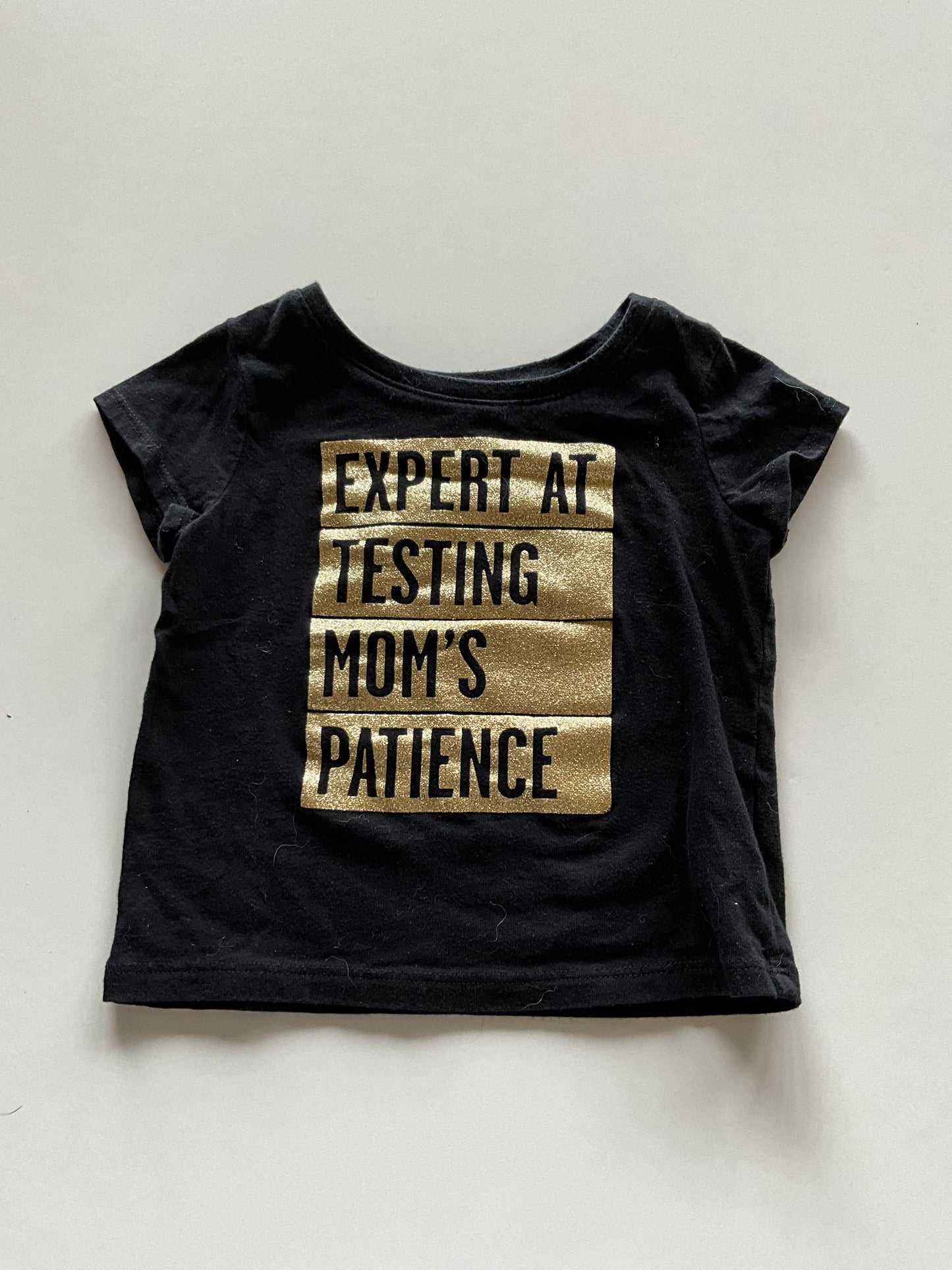 Black & Gold Testing Patience Tee