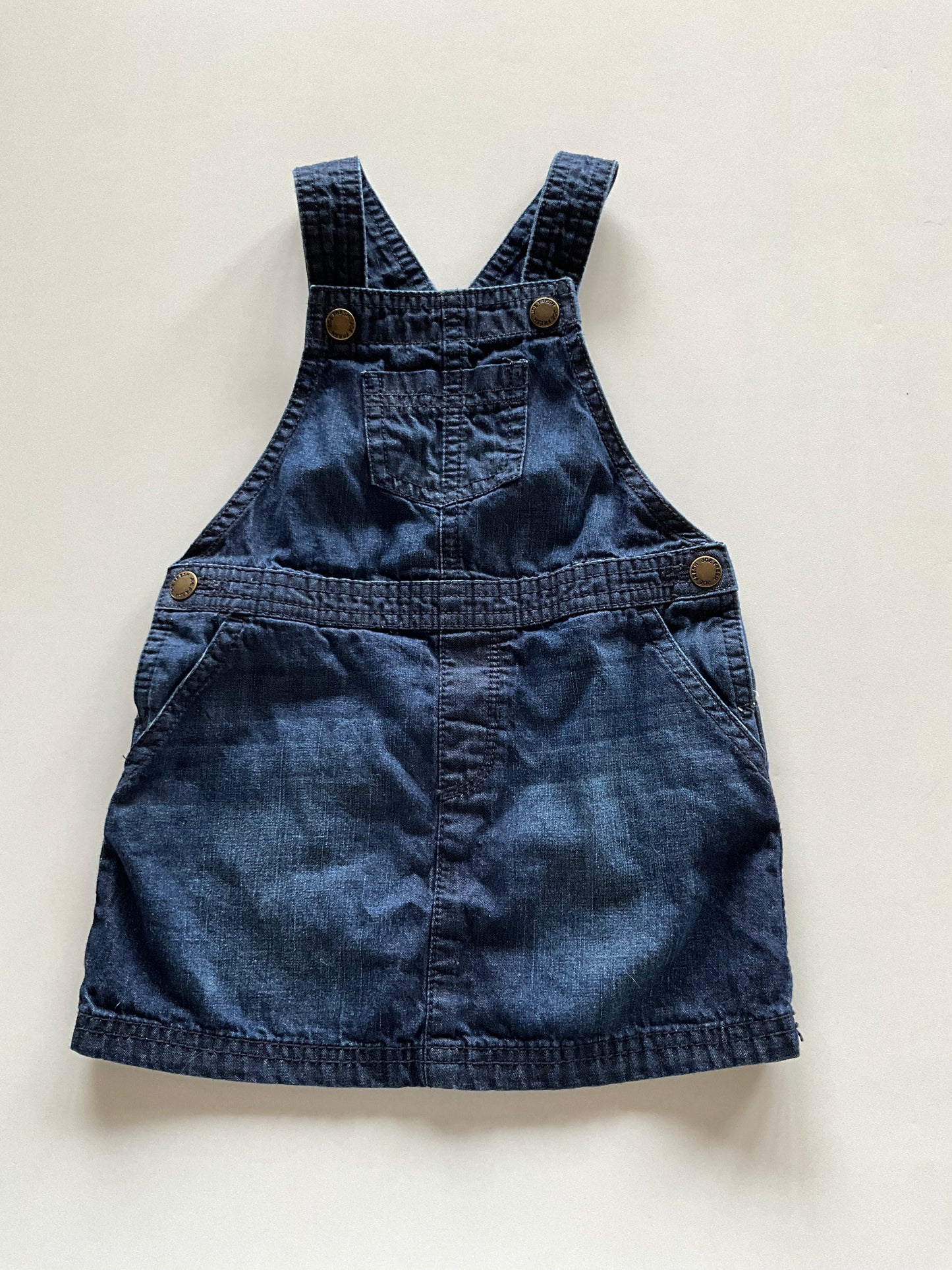 Dark Denim Overall Skirt