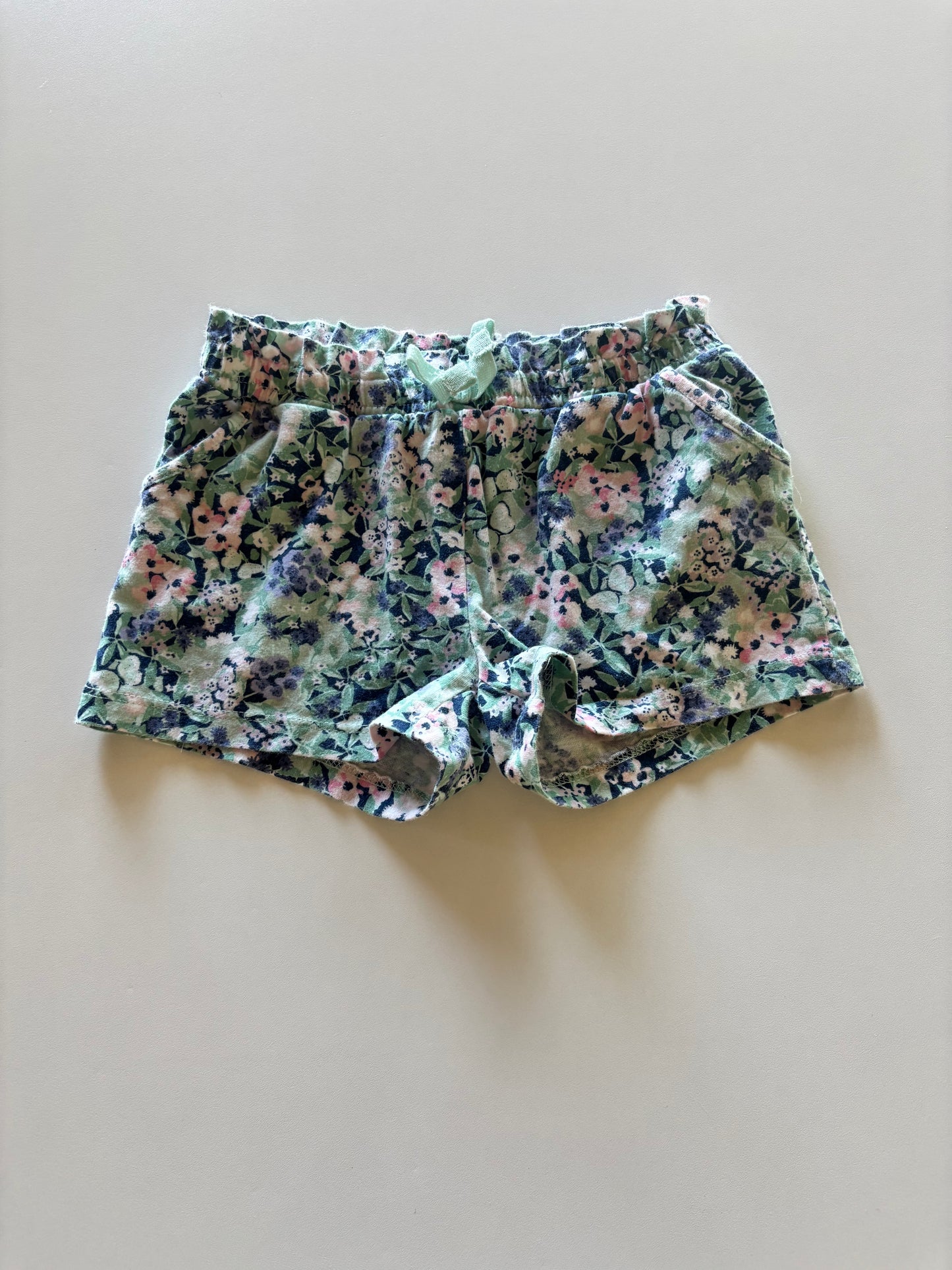 Blue Floral Shorts