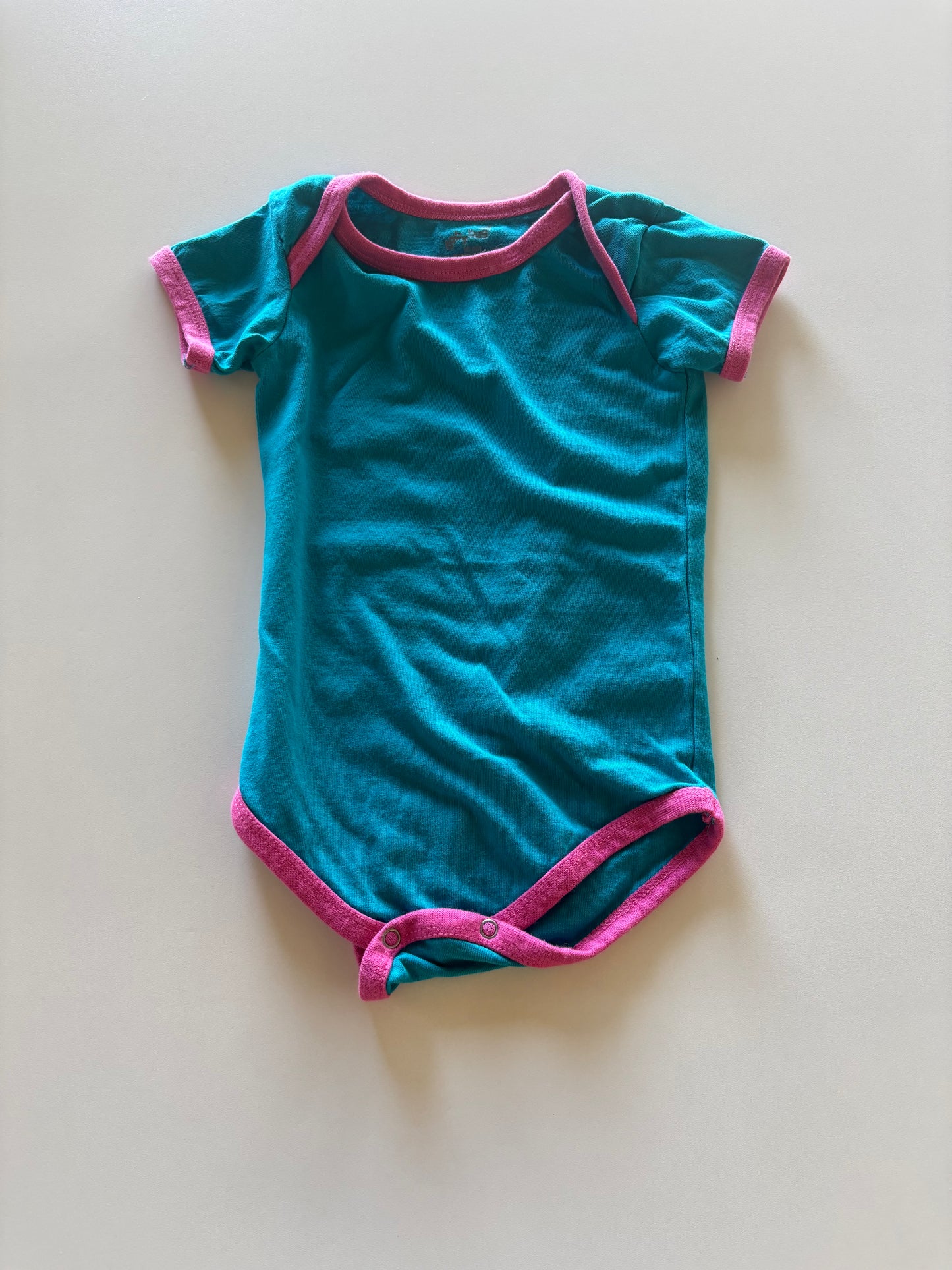 Turquoise & Pink Onesie