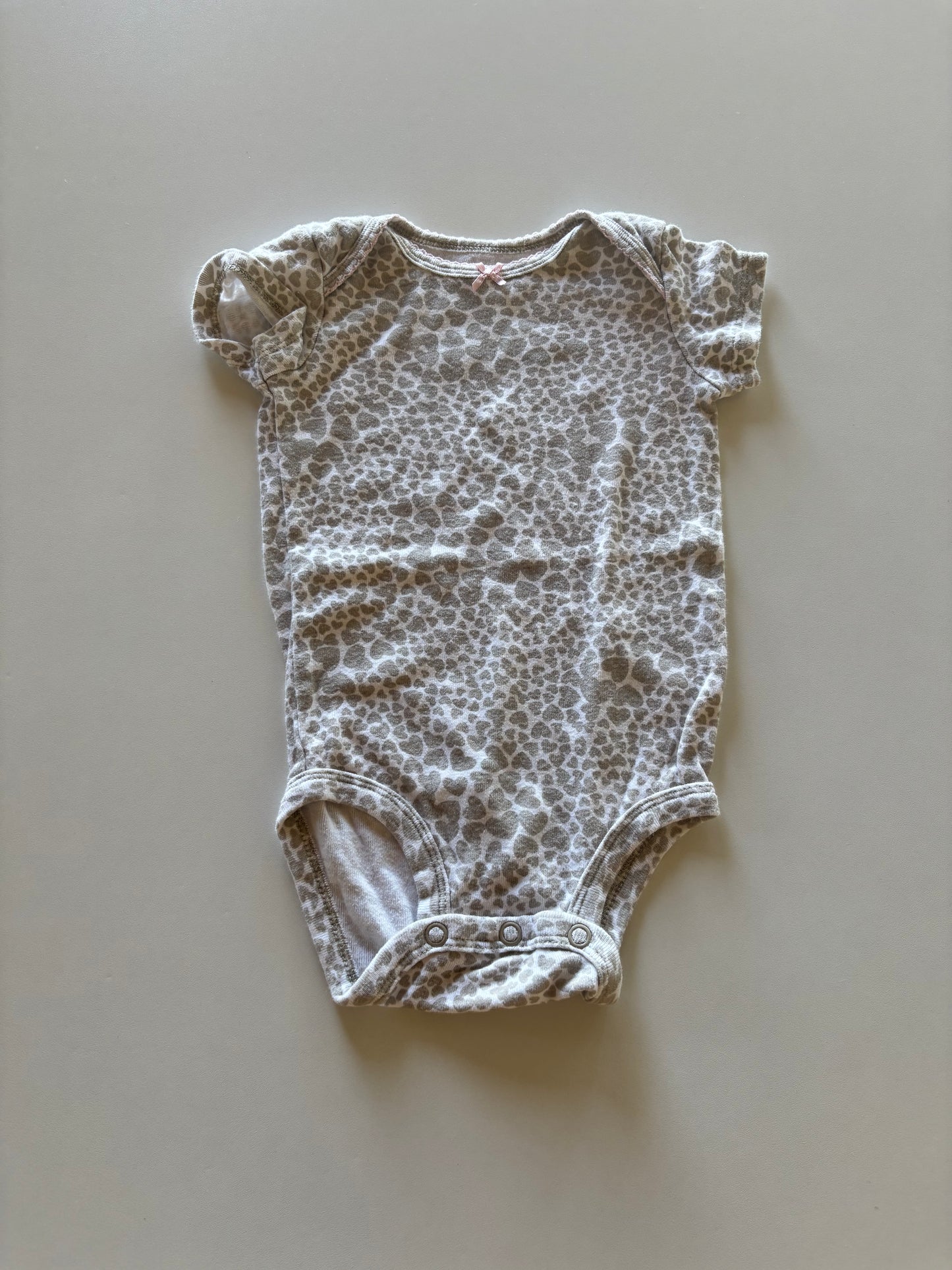 Taupe Heart Onesie