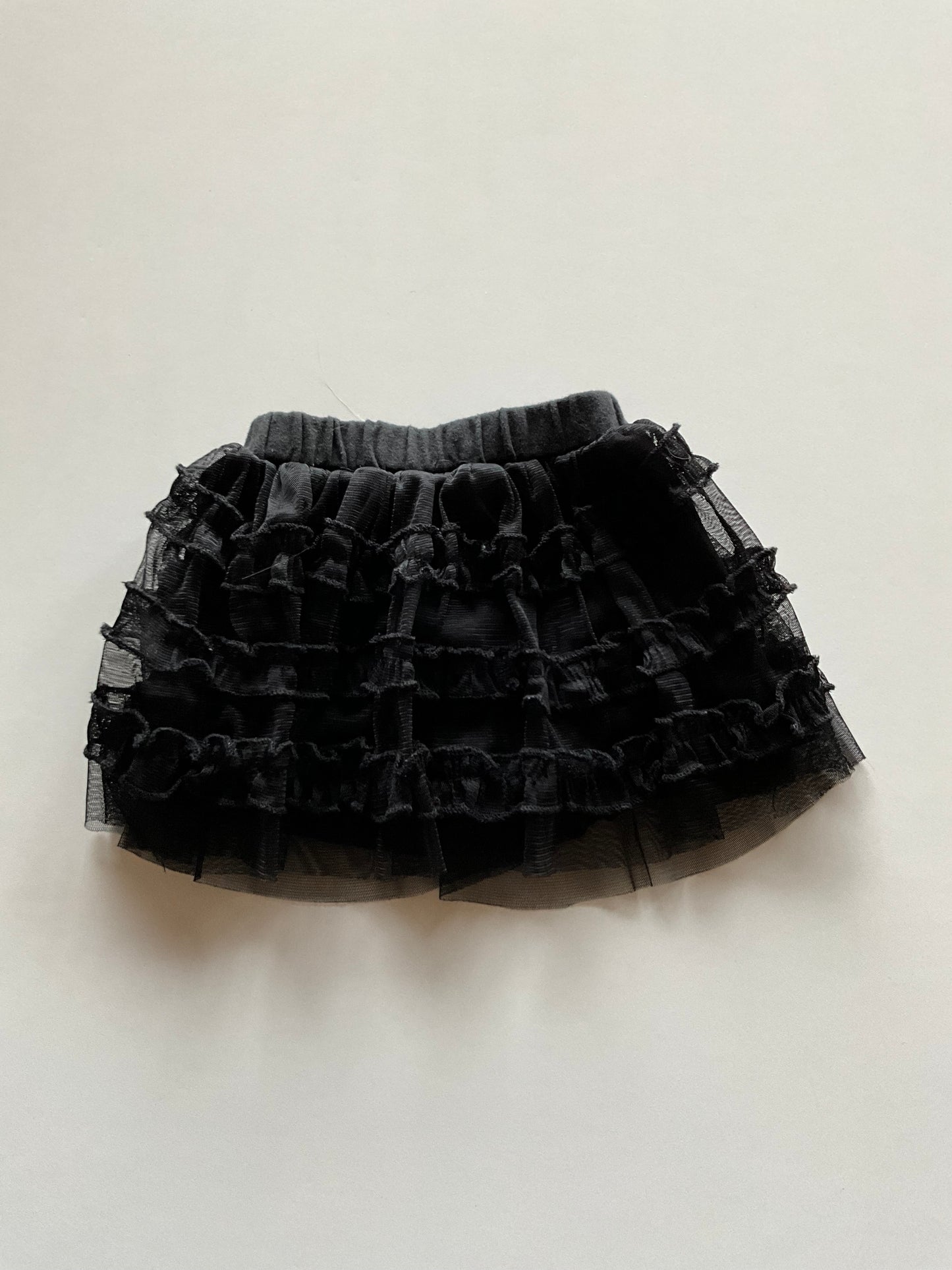 Black Ruffled Skirt