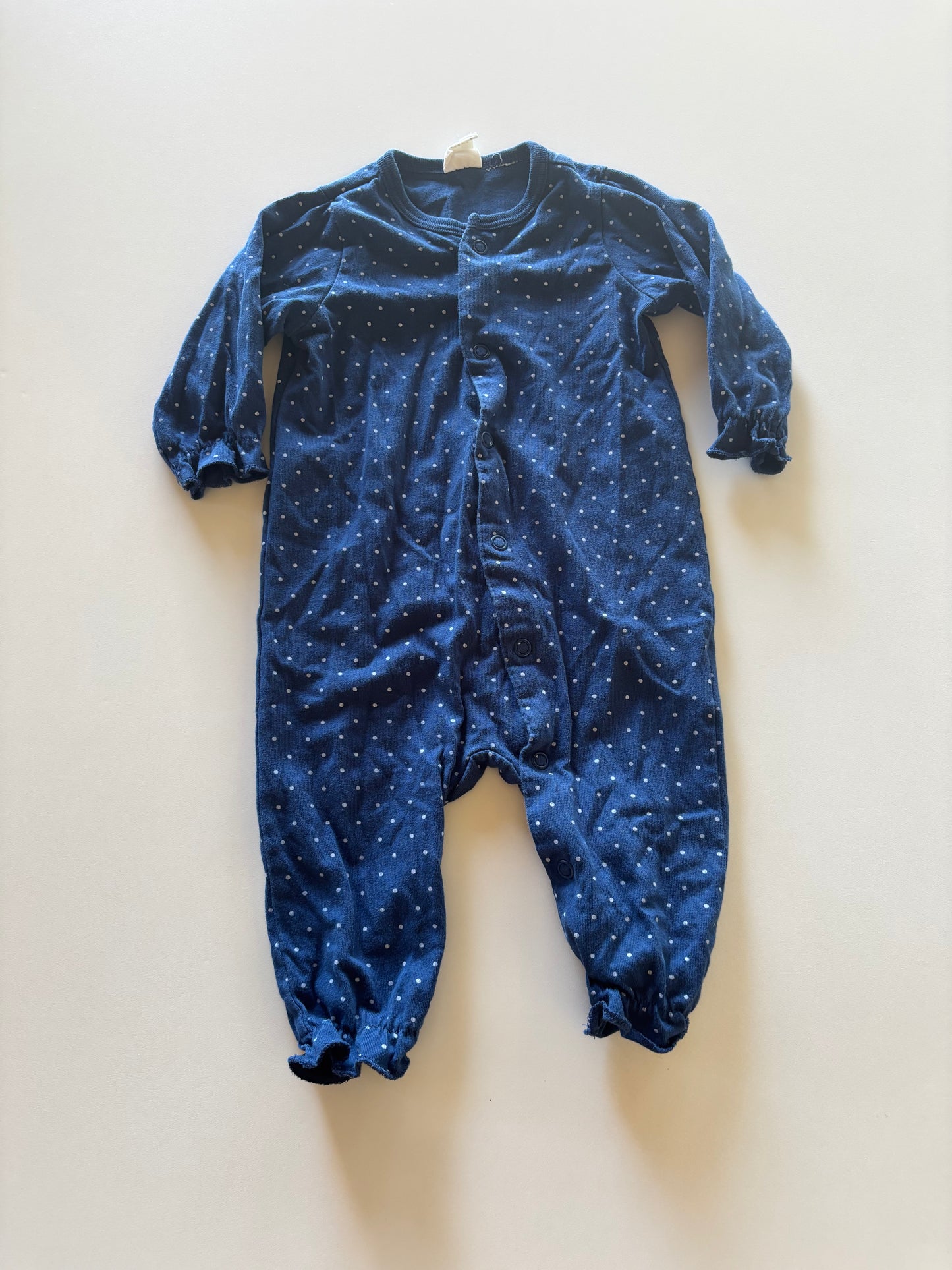 Navy Polka Dot Sleeper