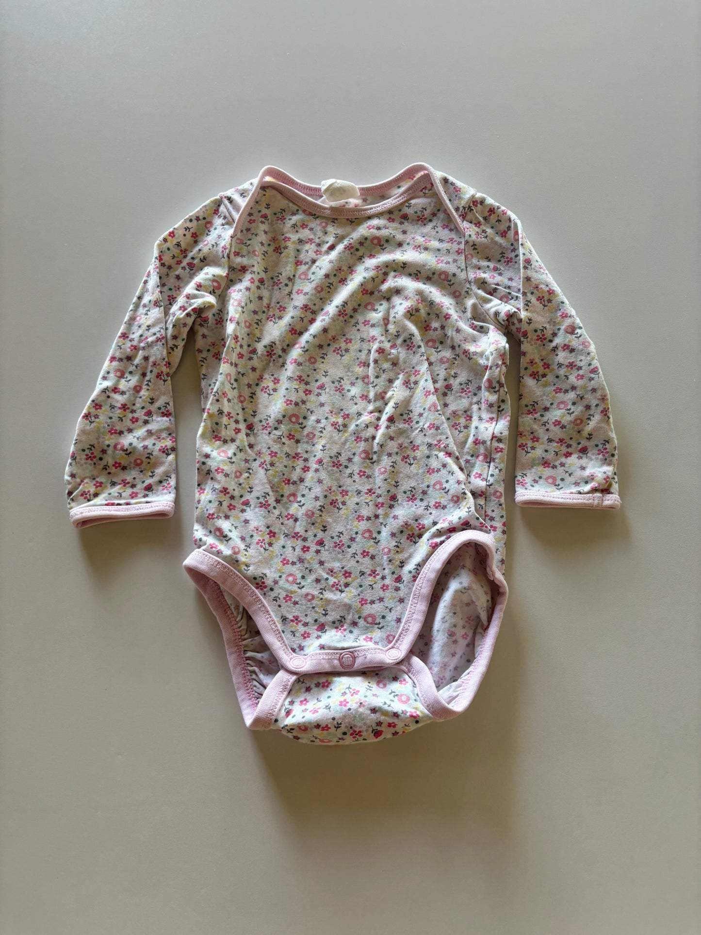 Light Pink Floral Onesie