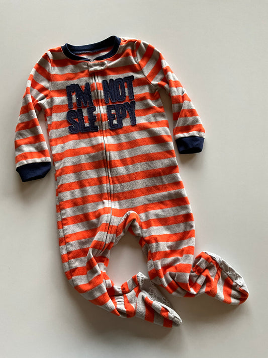 Orange & Grey Striped Fleece Sleeper