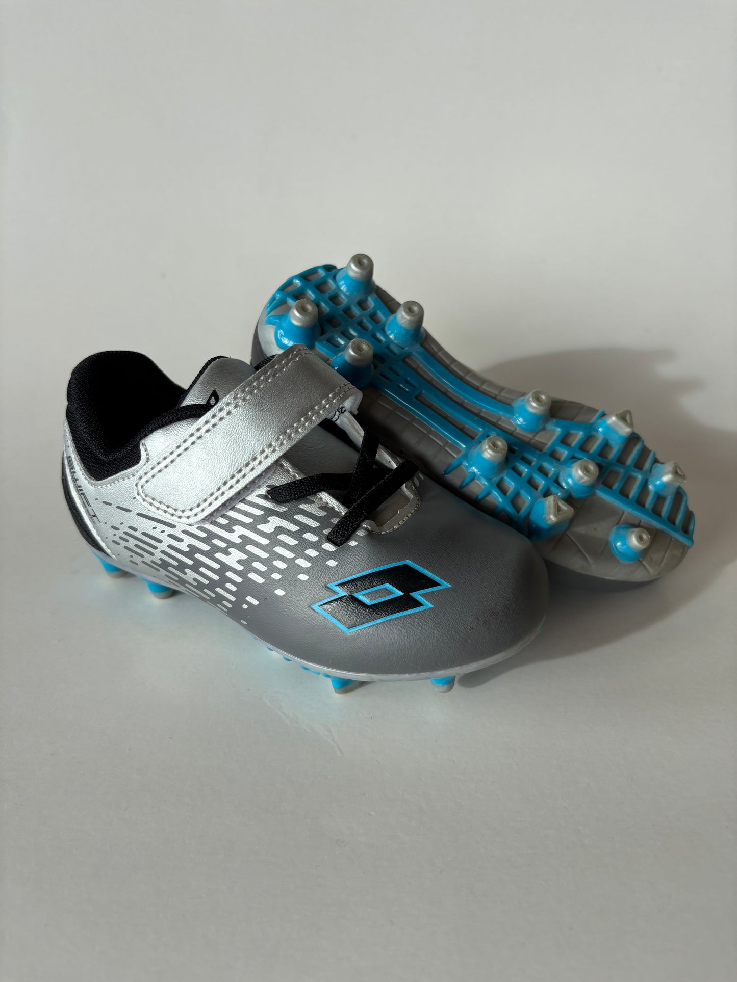 Silver & Blue Cleats
