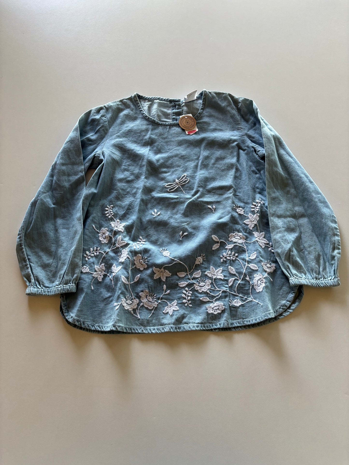 BNWT Embroidered Light Chambray Dress/Tunic