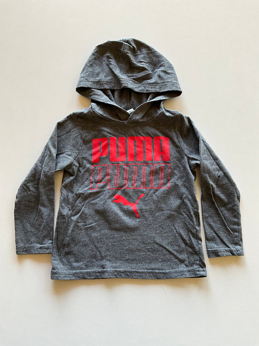 Hooded Grey & Red Puma Shirt