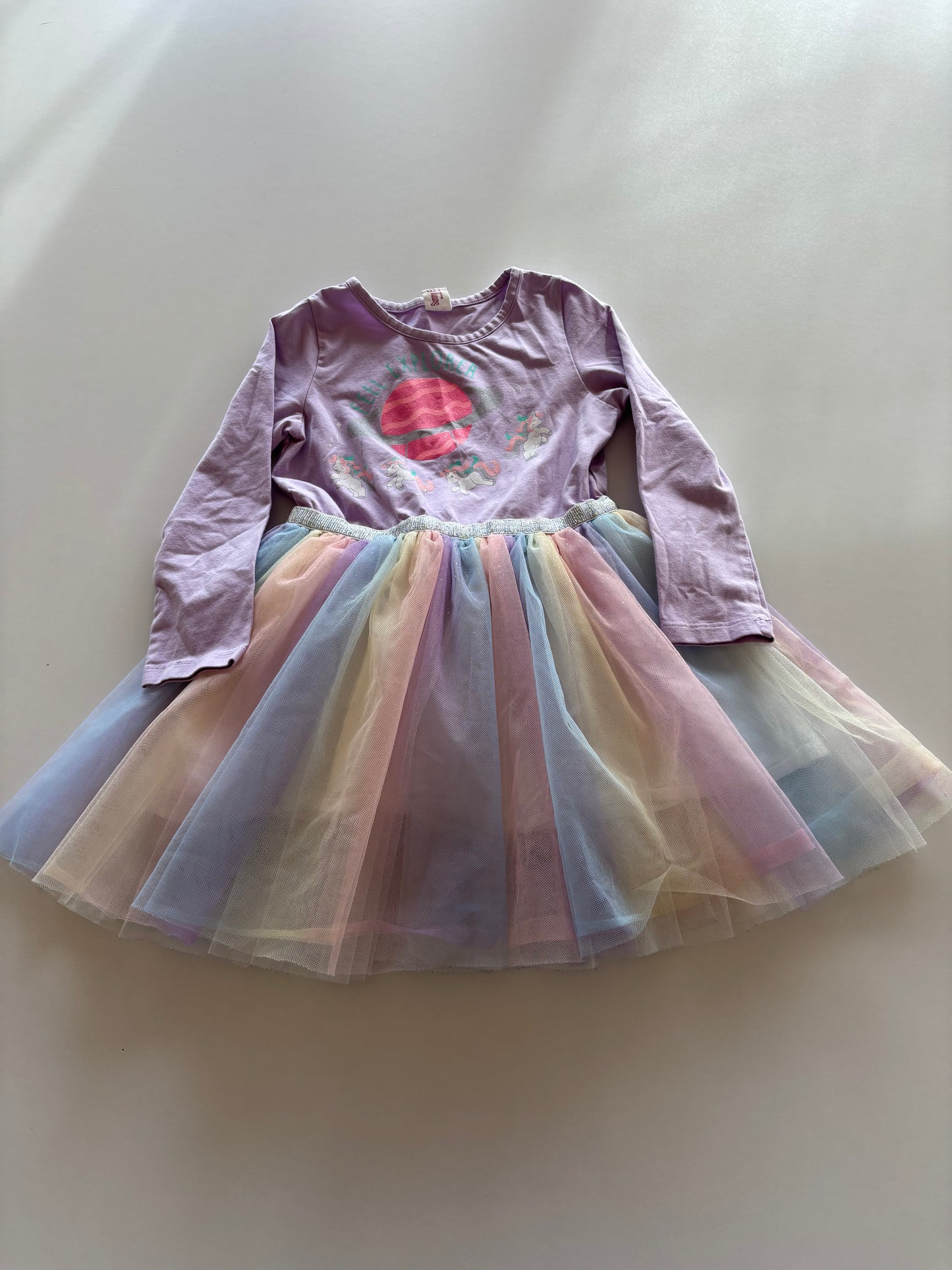 Purple Rainbow Unicorn Dress