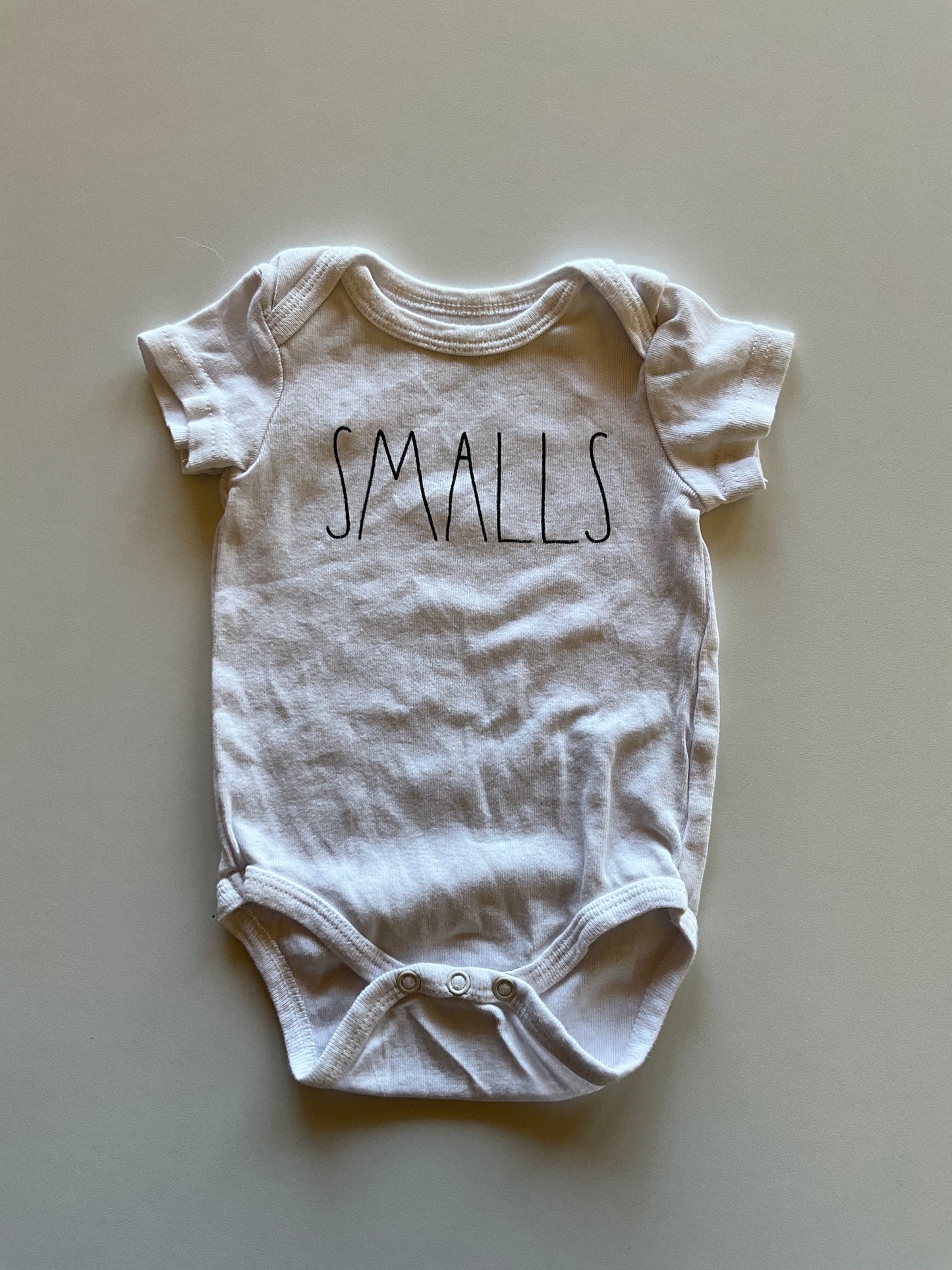 White Smalls Onesie