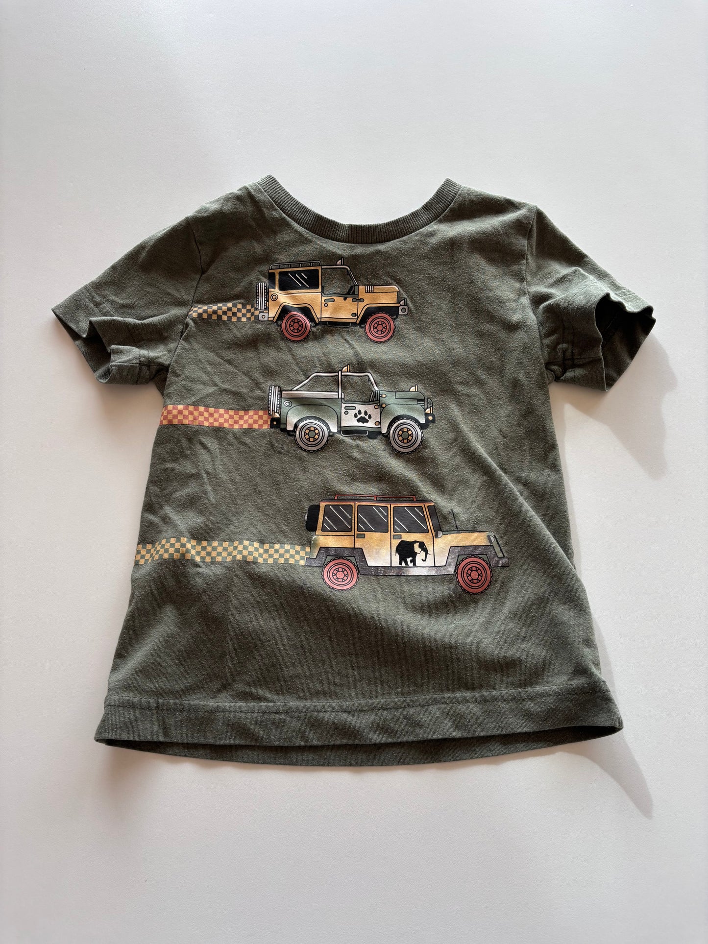 Olive Jeep Tee