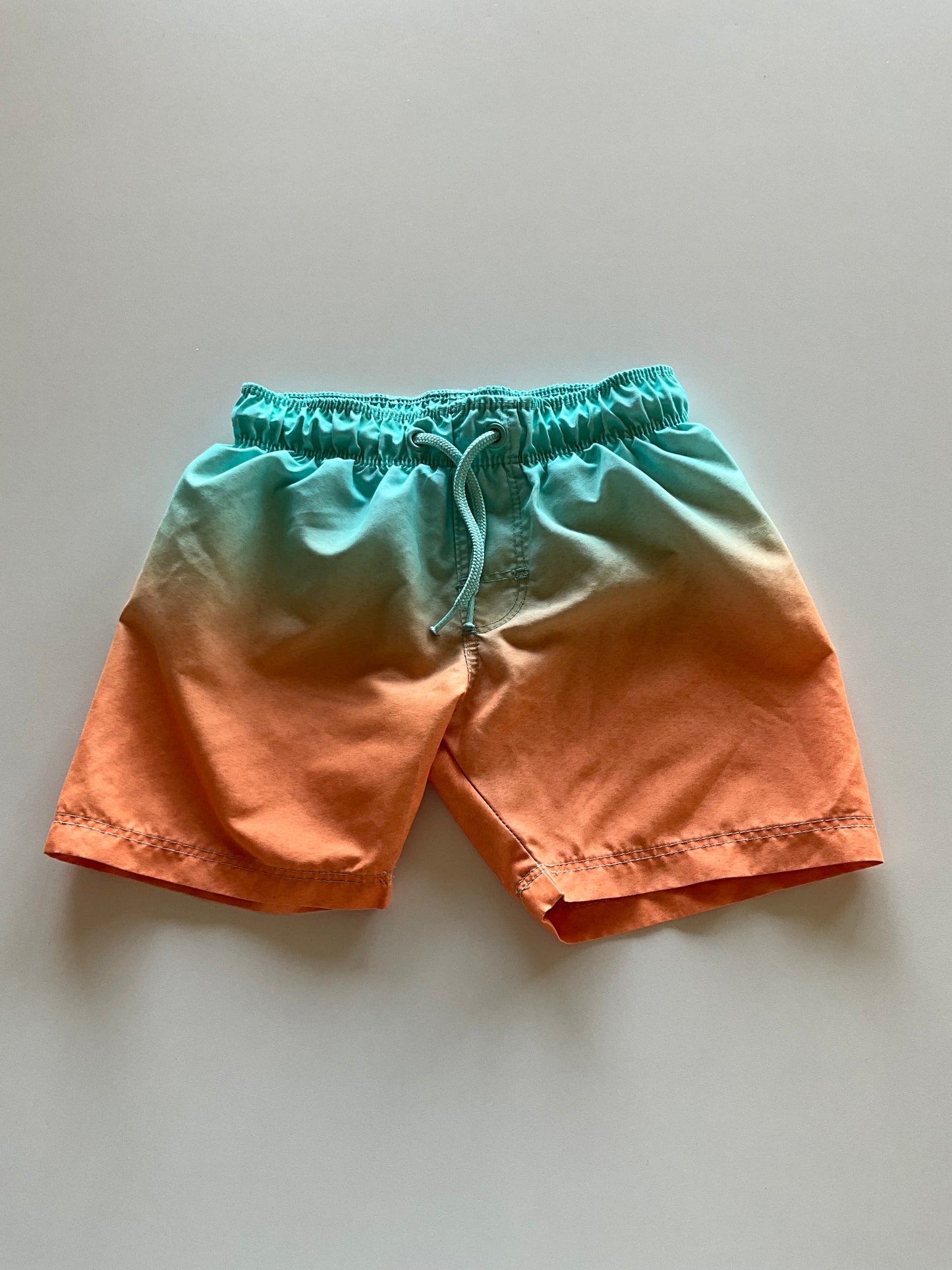 Blue & Orange Fade Swim Trunks