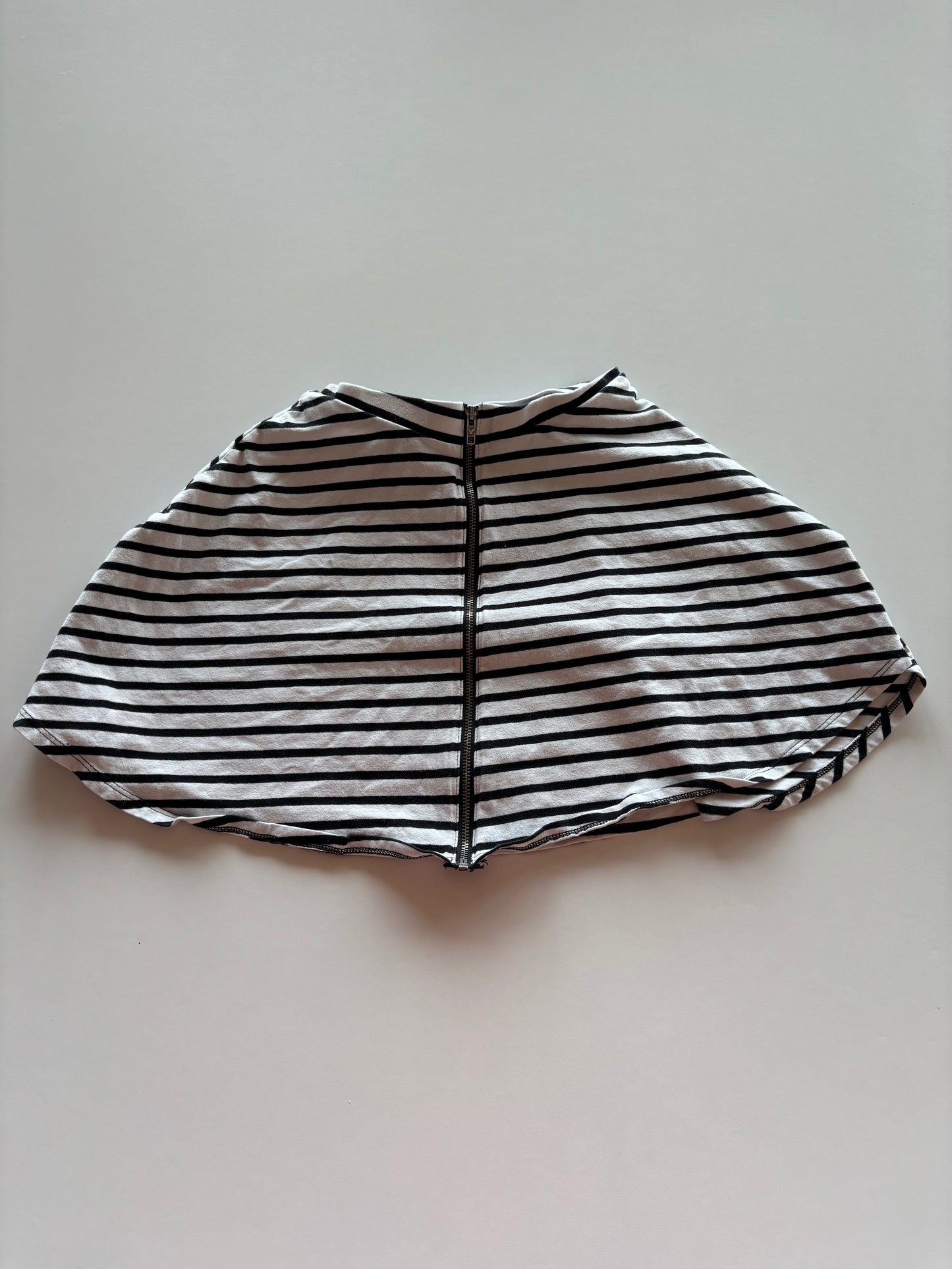 Black & White Striped Skirt
