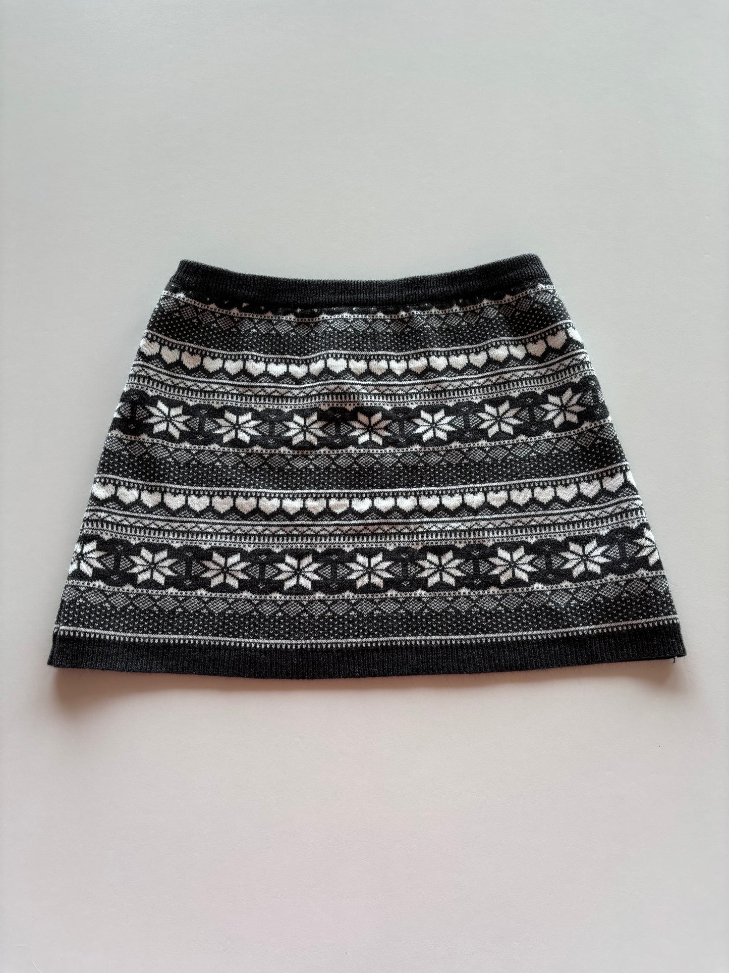 Grey Fairisle Skirt