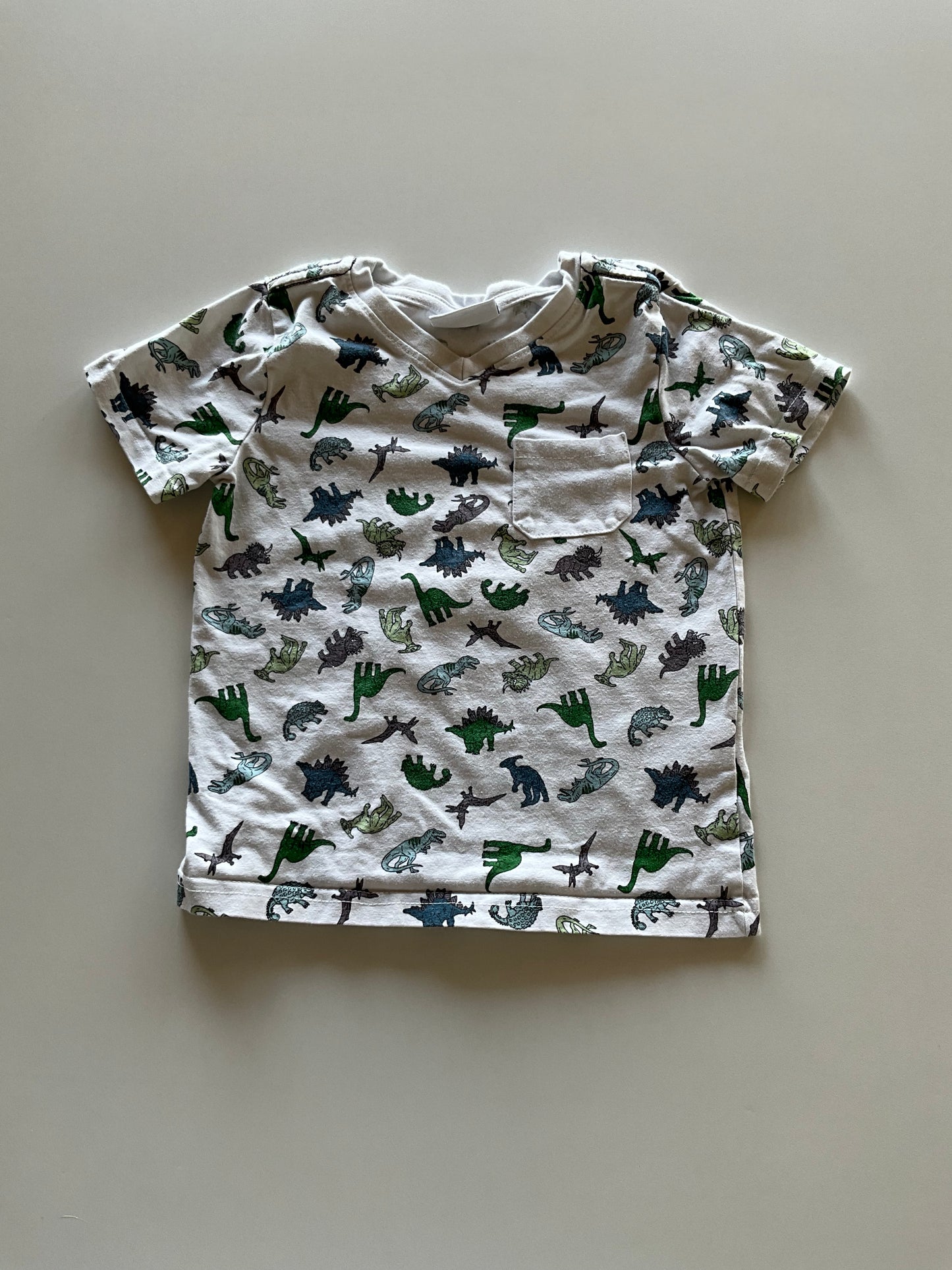 White Dino Pocket Tee