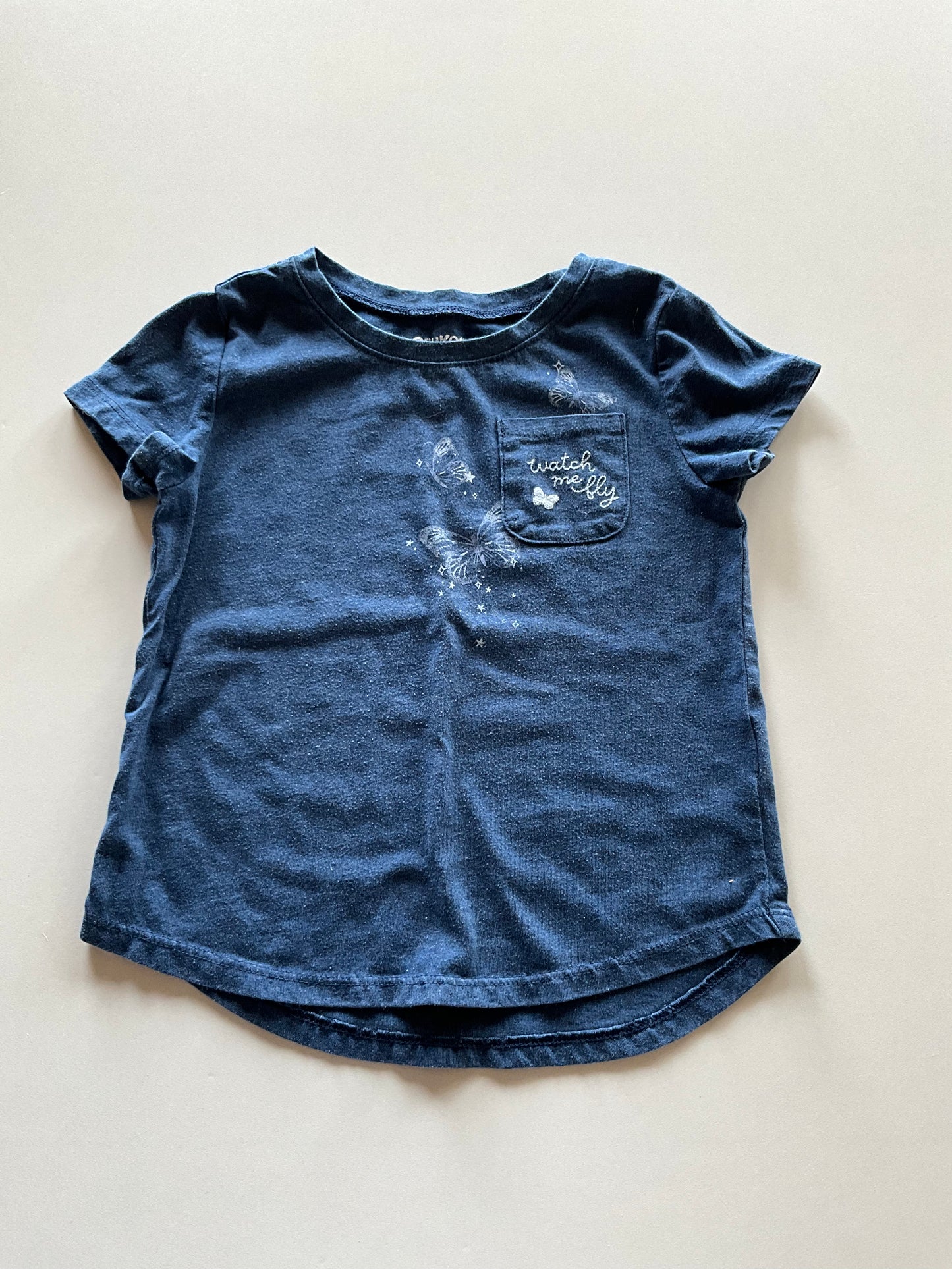 Blue Butterfly Pocket Tee