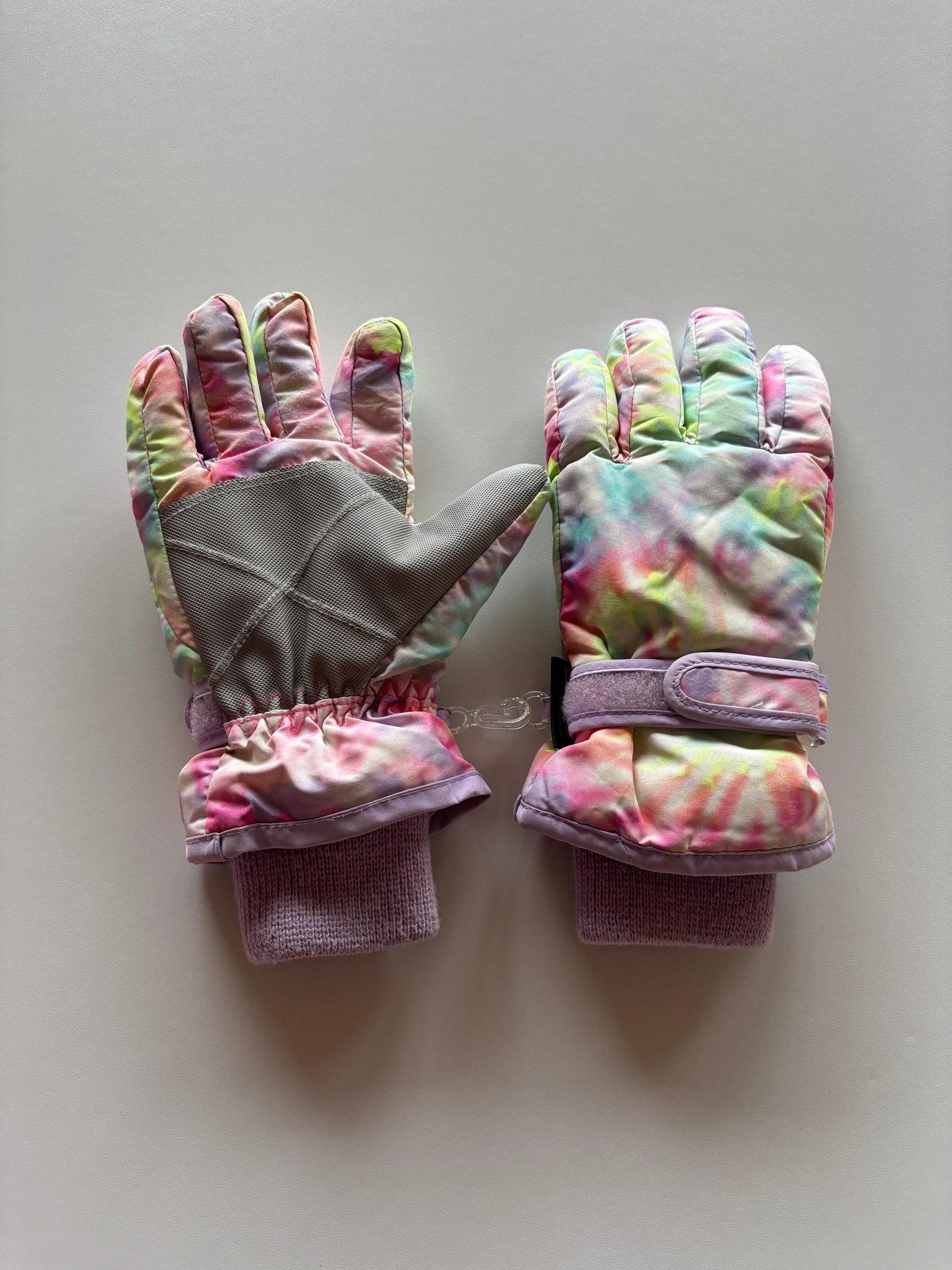 Tie Dye Rainbow Winter Gloves