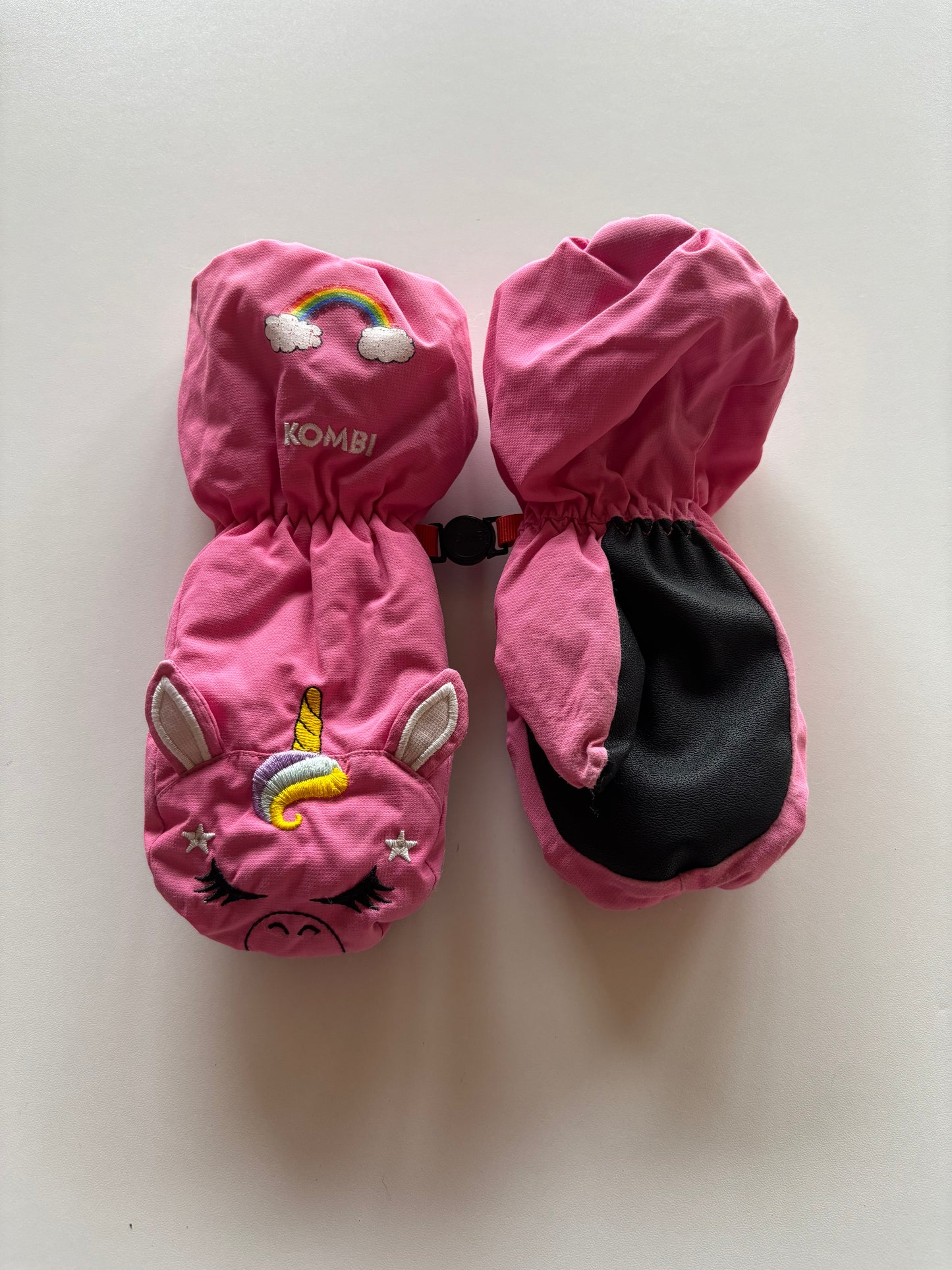Pink Unicorn Winter Mittens