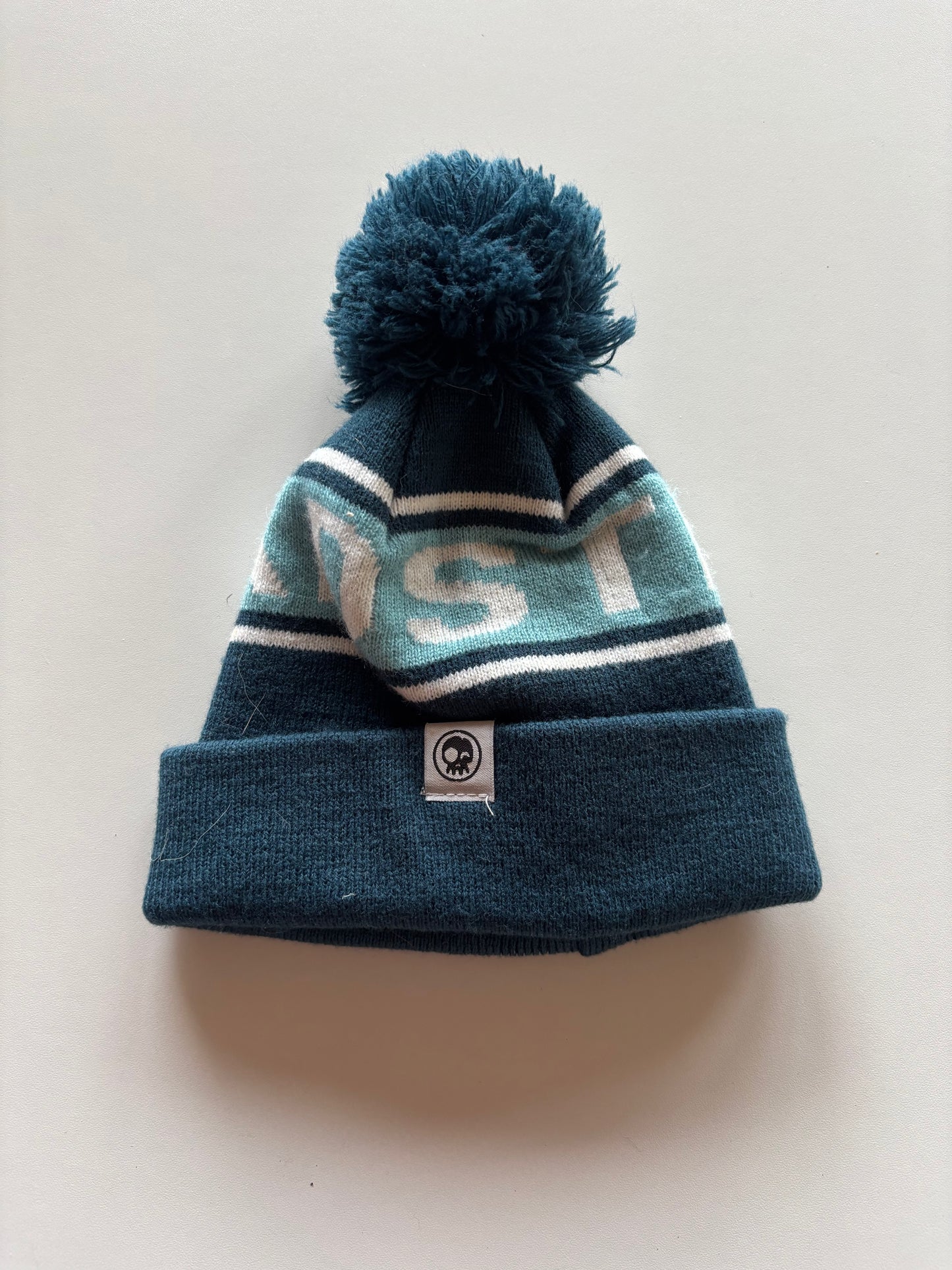 Blue Headster Pom Toque
