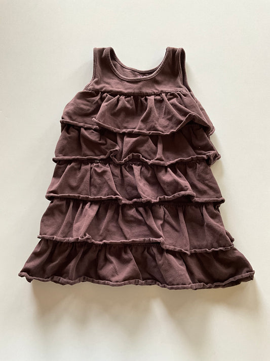 Brown Tiered Dress