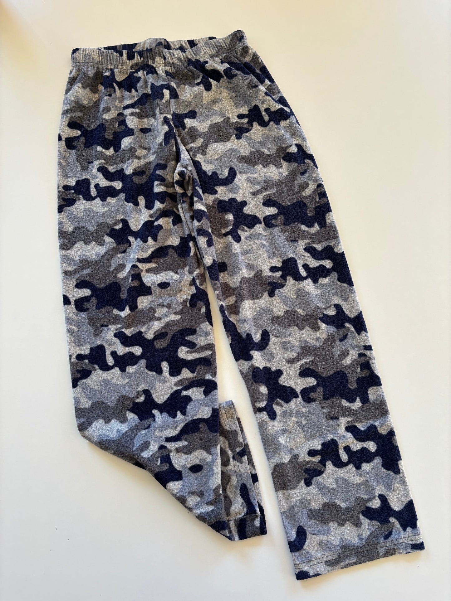 Grey & Navy Camo Fleece Pants