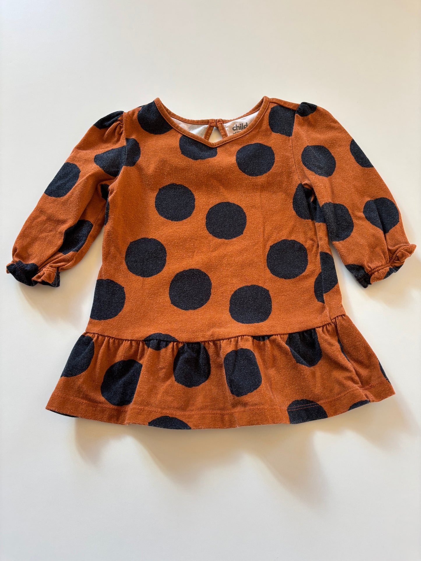 Terracotta Large Polka Dot Shirt