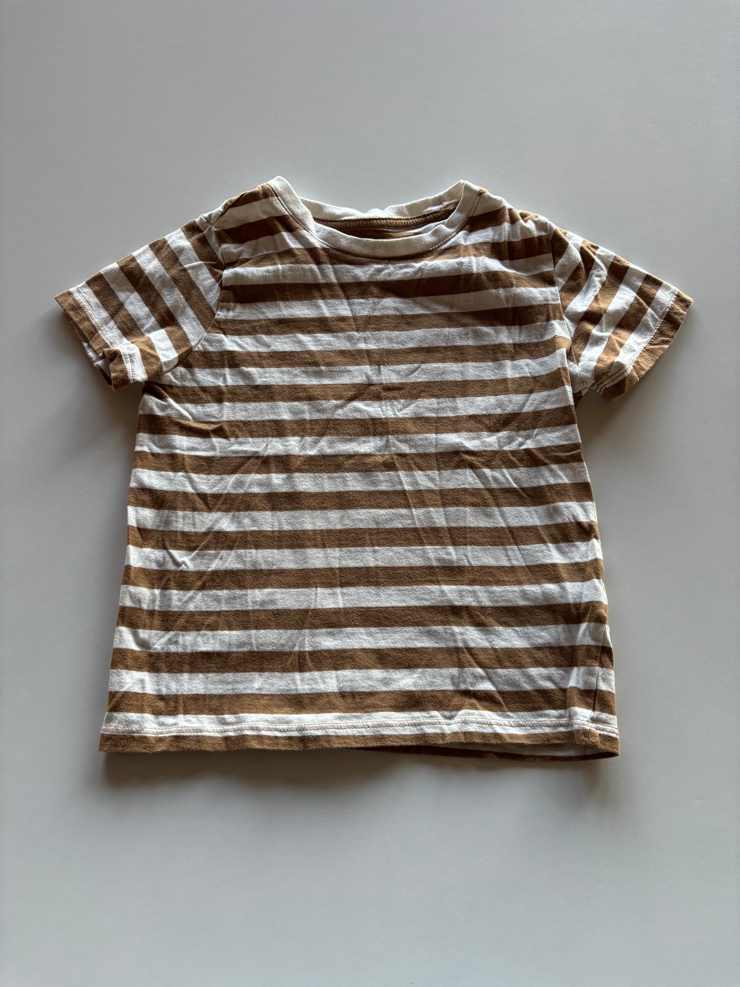 Brown Striped Tee