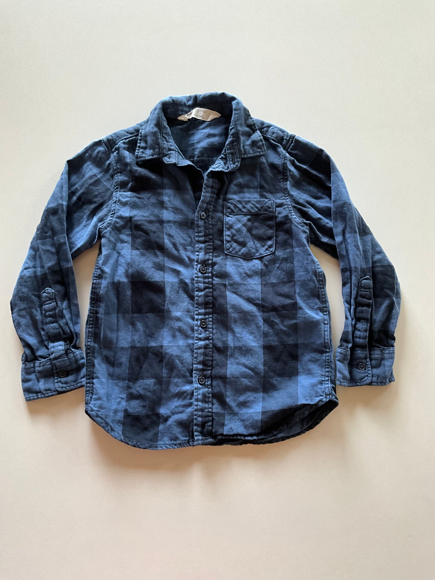 Blue Plaid Button Up