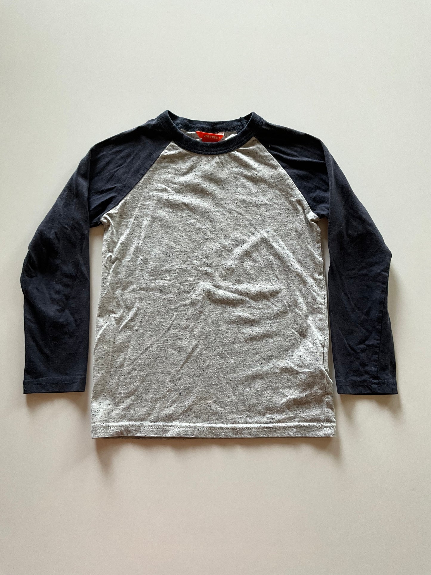 Grey & Navy Baseball Tee