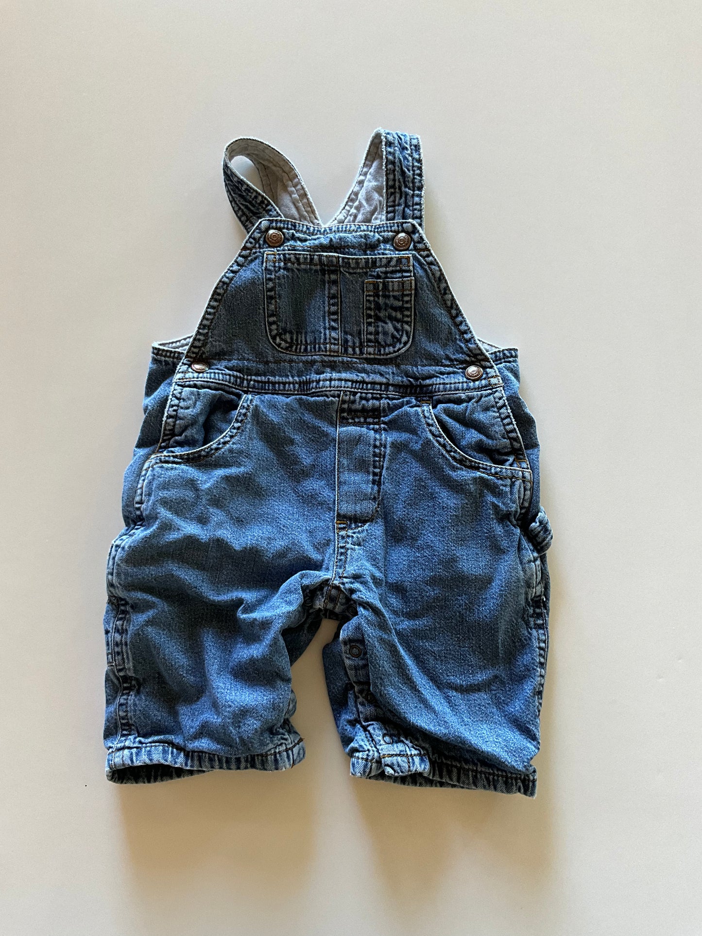 Lined Denim Overalls