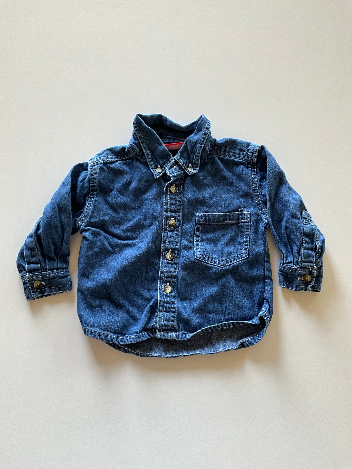 Dark Chambray Button Up