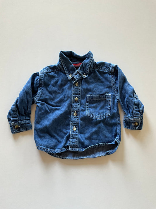 Dark Chambray Button Up