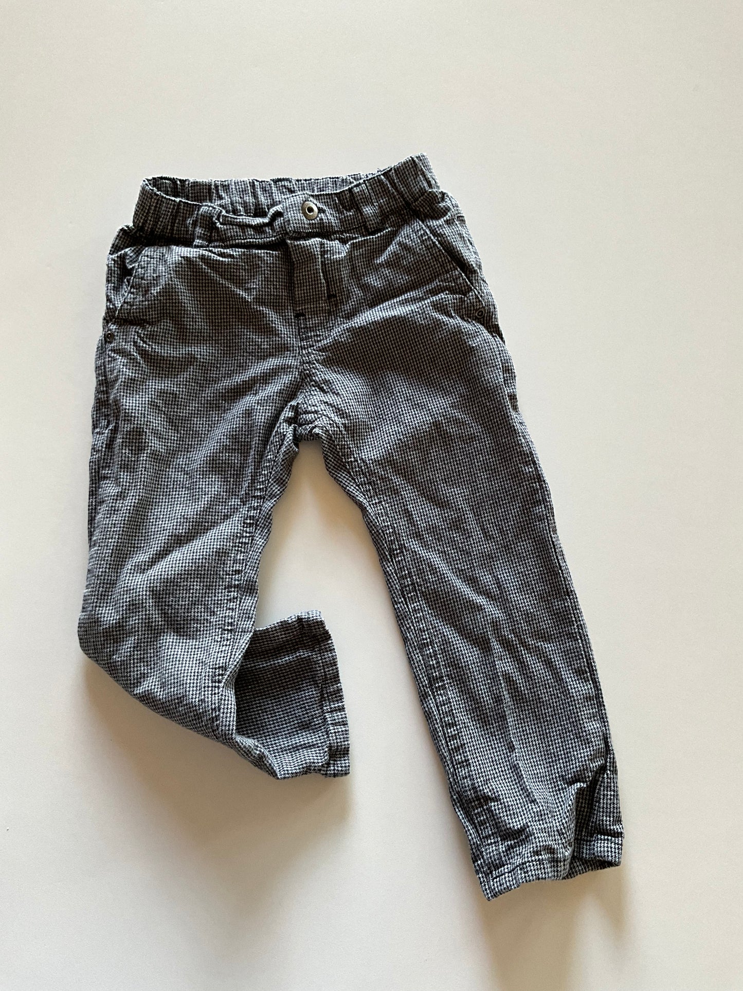 Black & Grey Houndstooth Pants