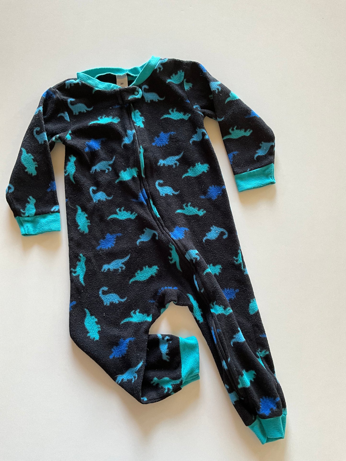 Black & Blue Fleece Dino Sleeper