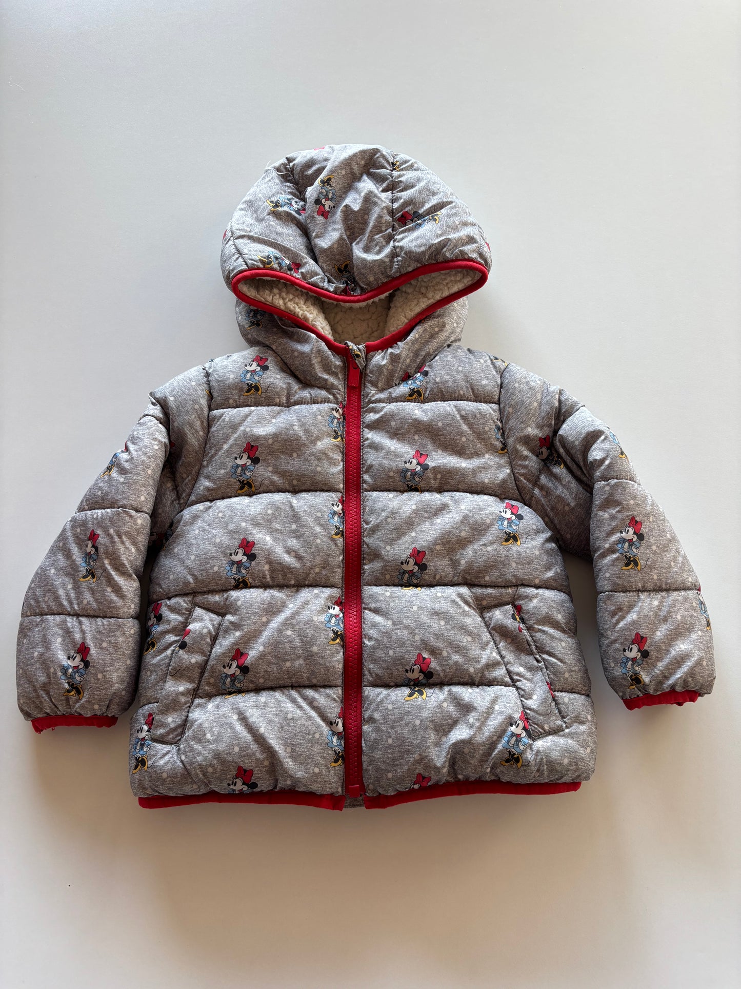 Grey Minnie Puffer Jacket