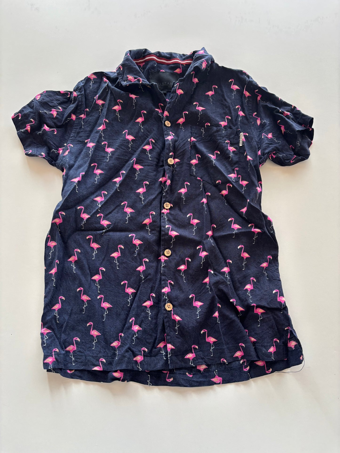 Flamingo Button Up Tee