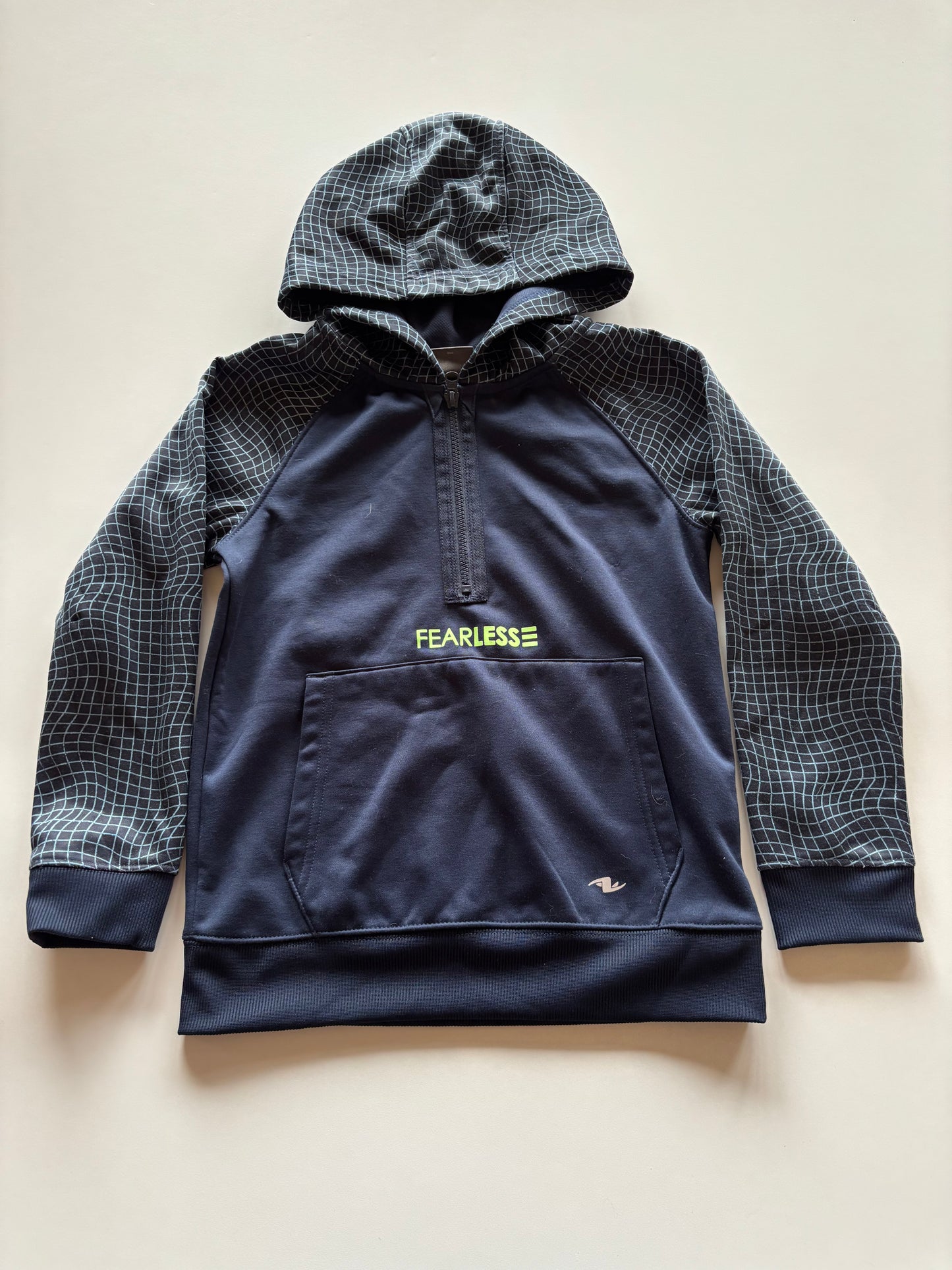 Blue 1/2 Zip Fearless Hoodie