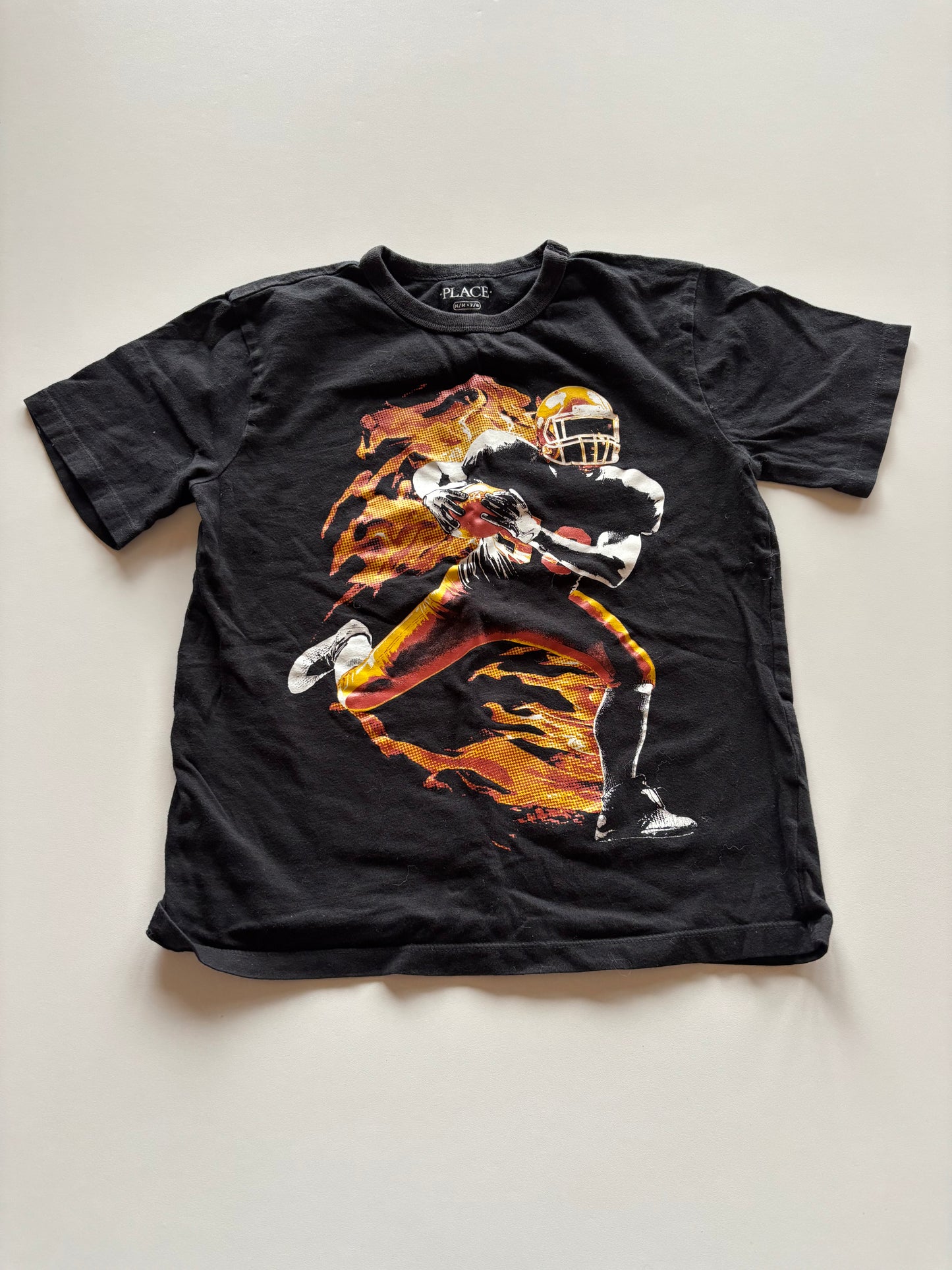 Black Football Tee