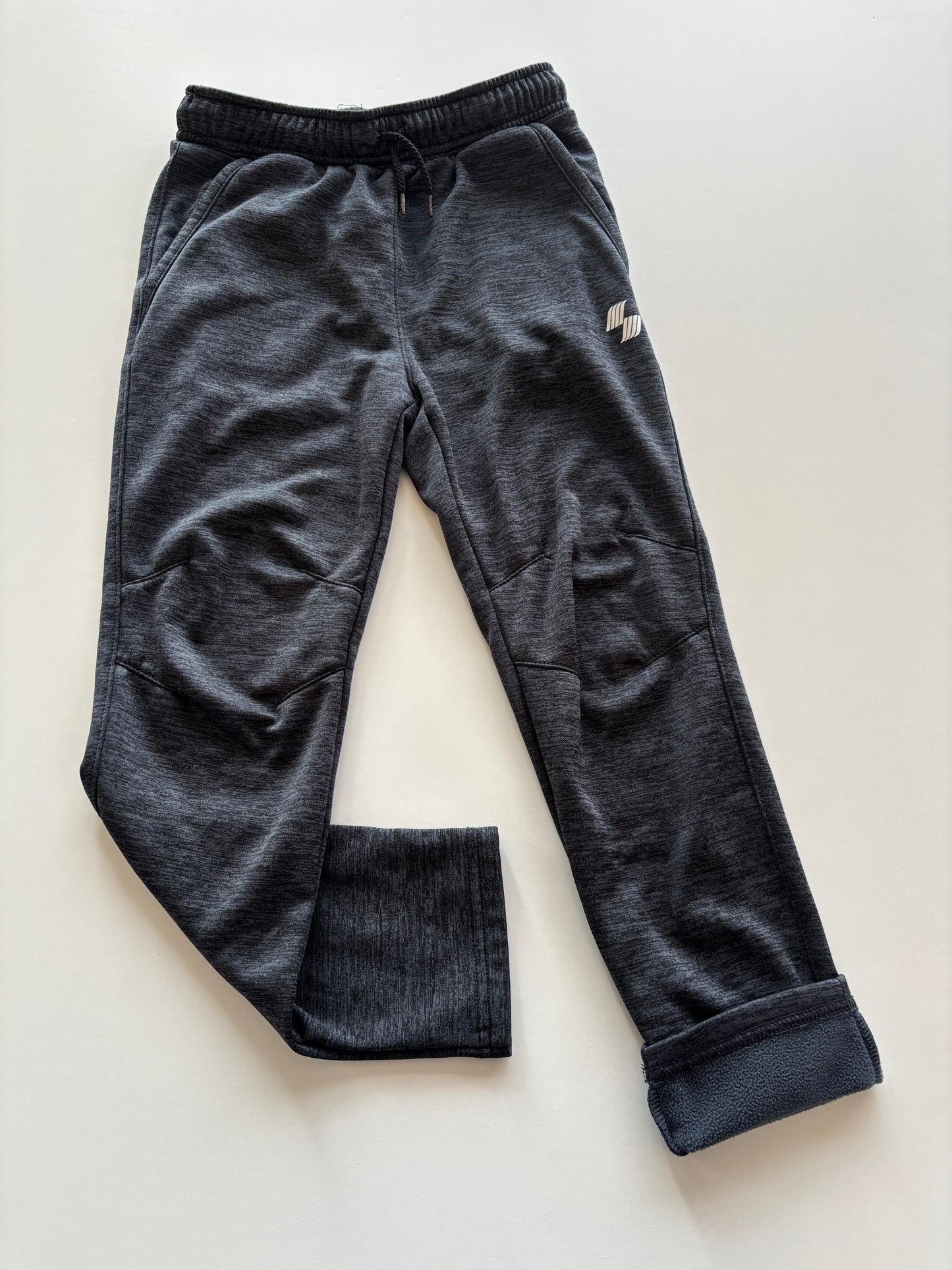 Fleece Lined Charcoal Melange Pants