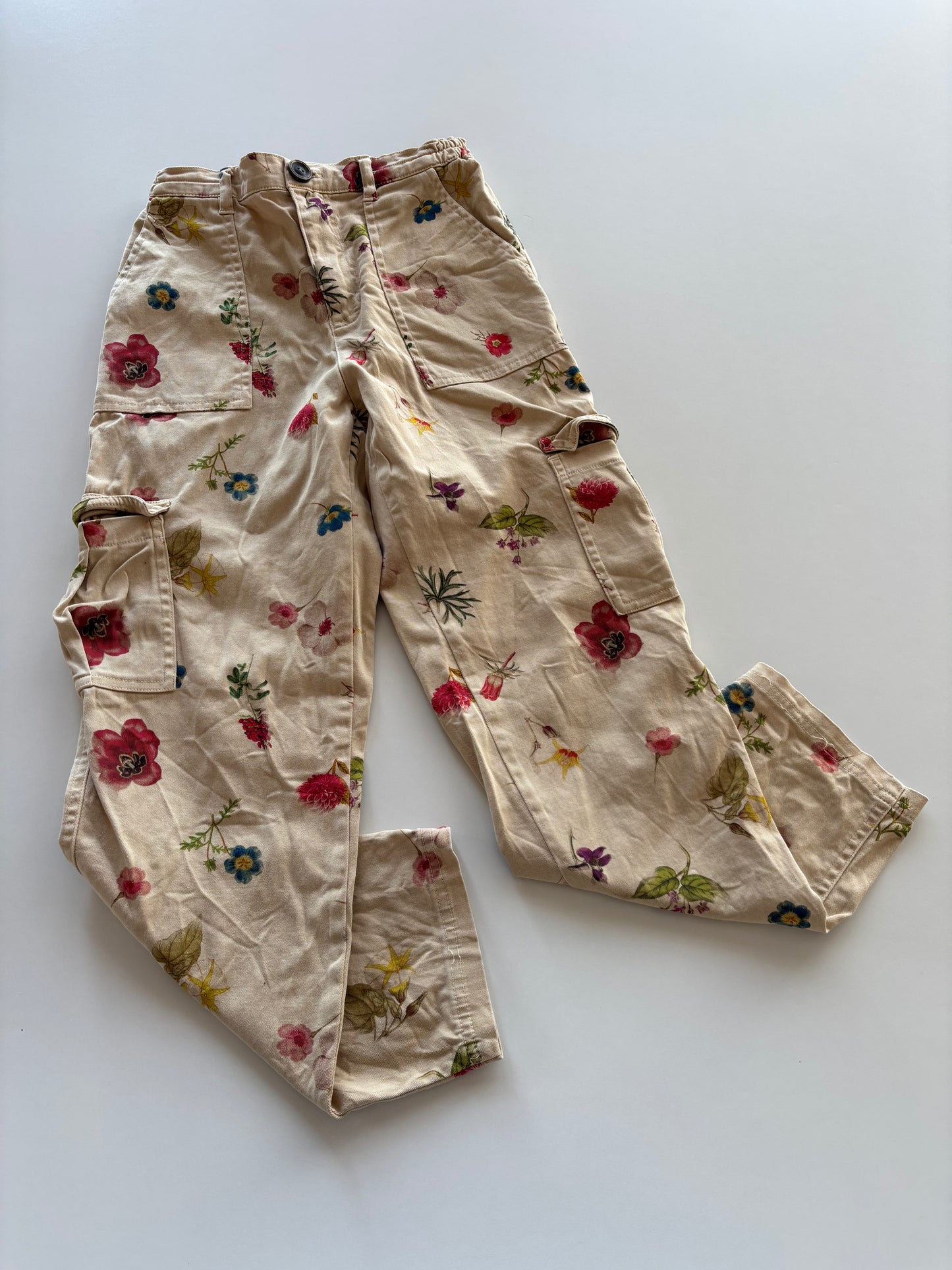 Floral Cargo Pants