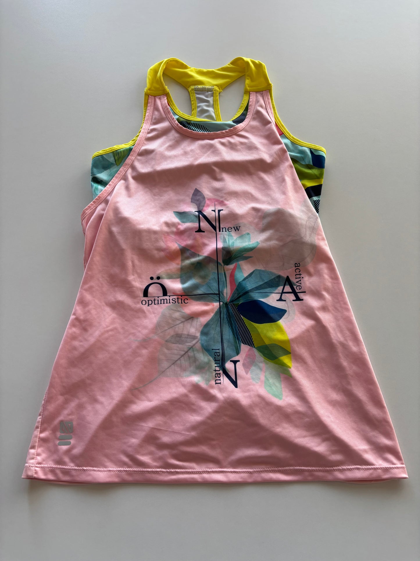 Pink Layered Exercise Tank