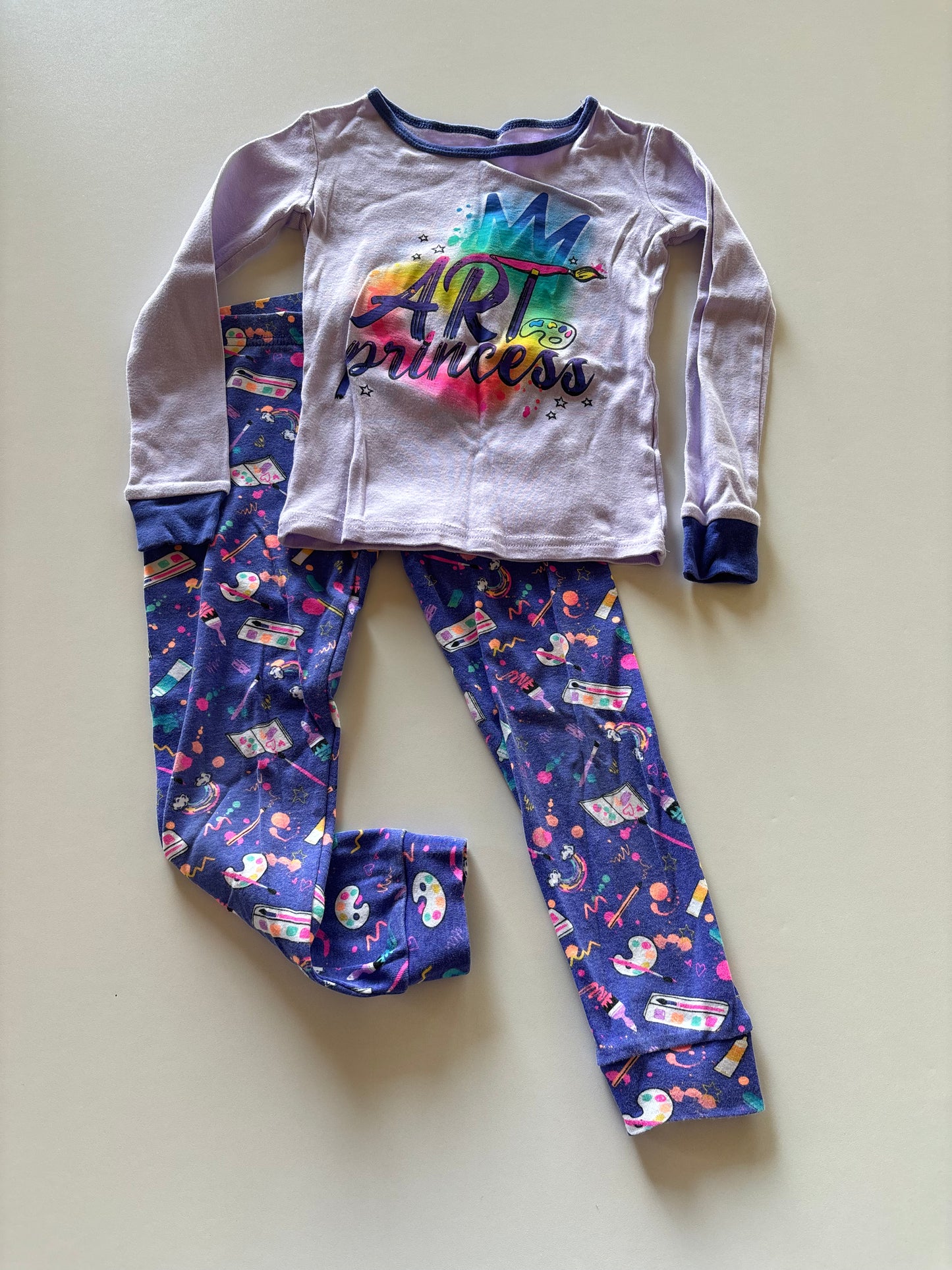 2pc Purple Art Princess Pajamas