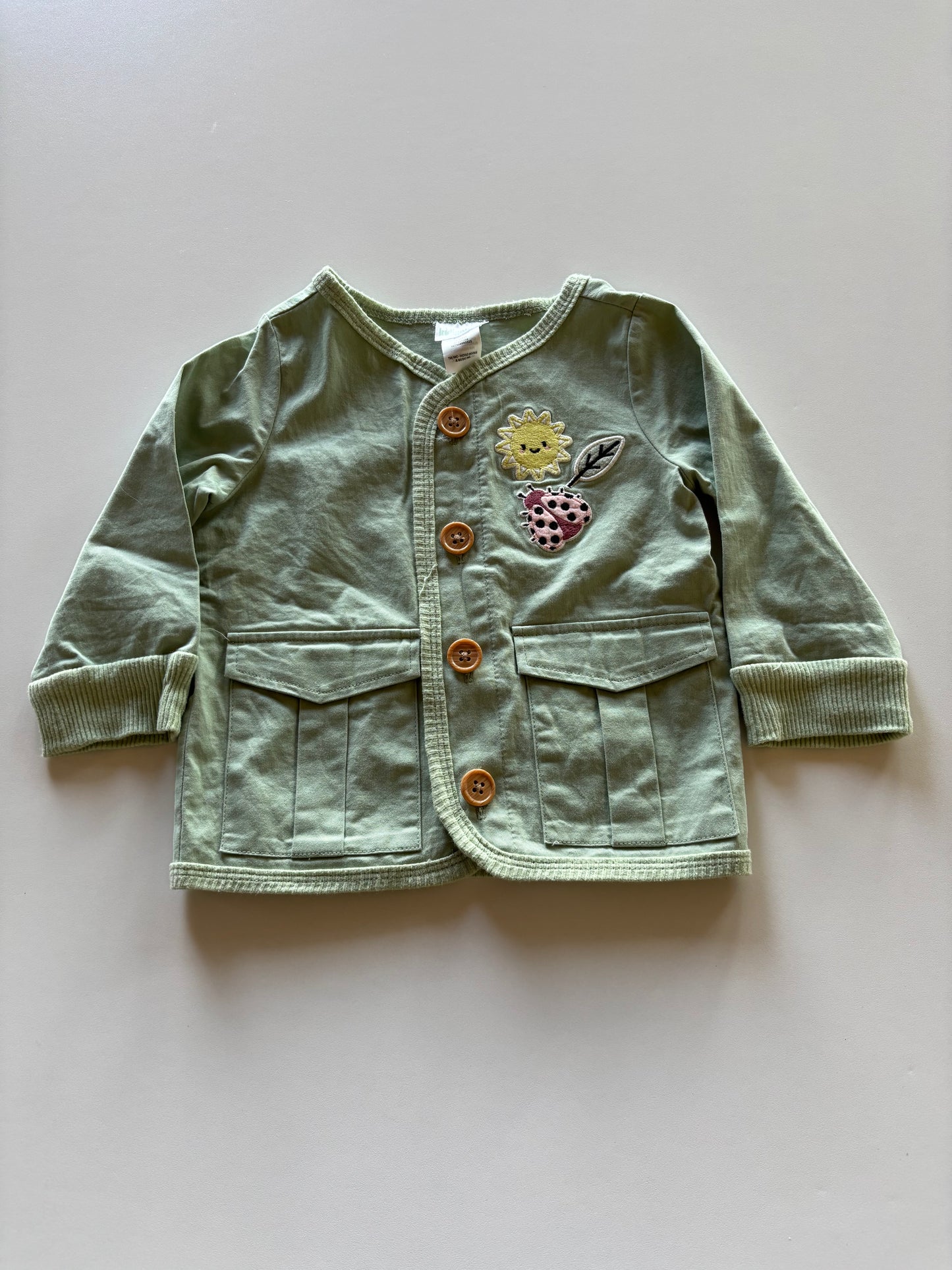 Sage Lightweight Button Up Jacket